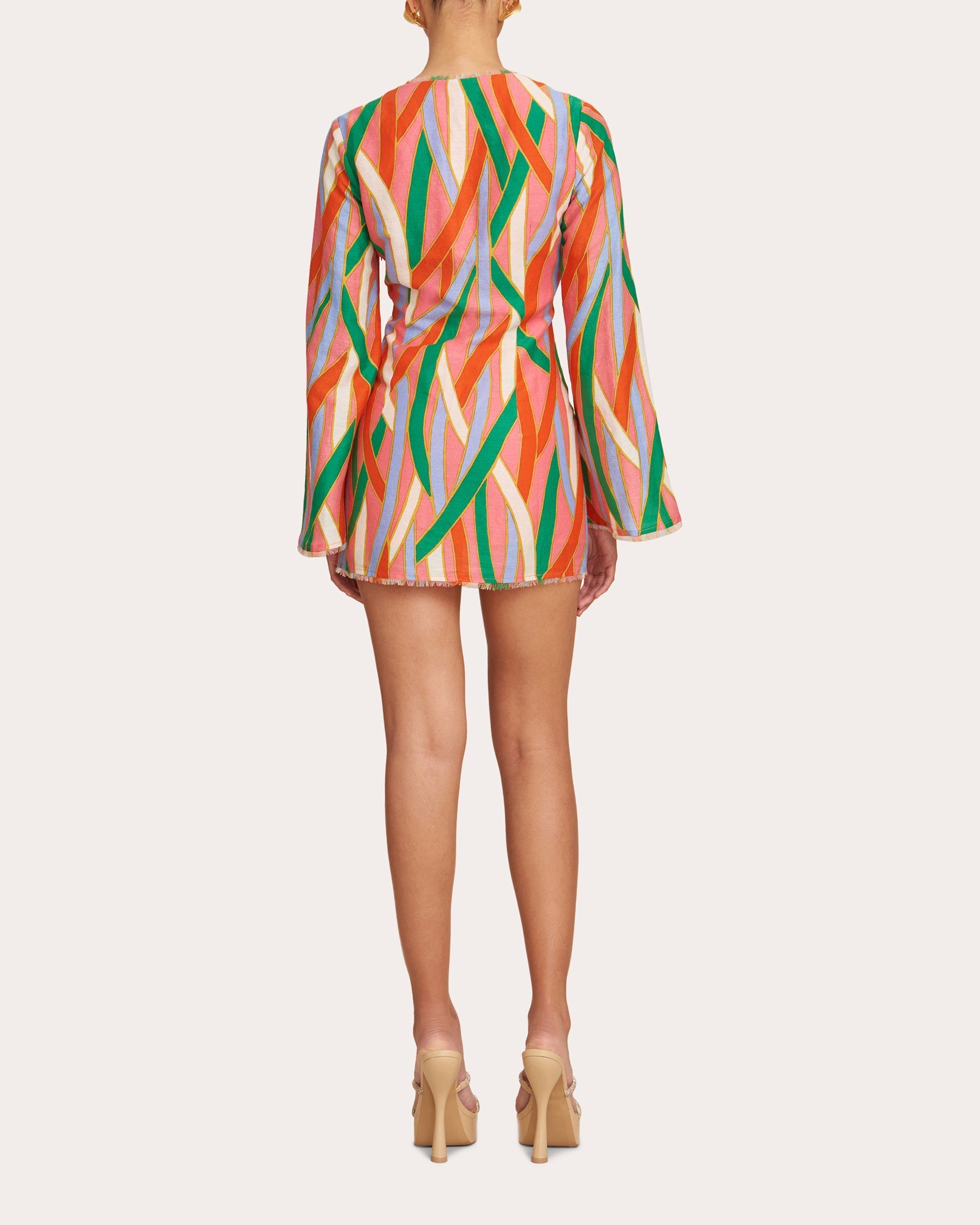 Aniya Printed Faille Mini Dress