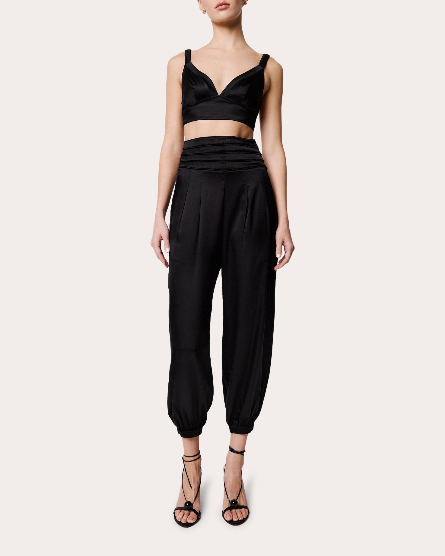 Avenoir Silk Cropped Pants