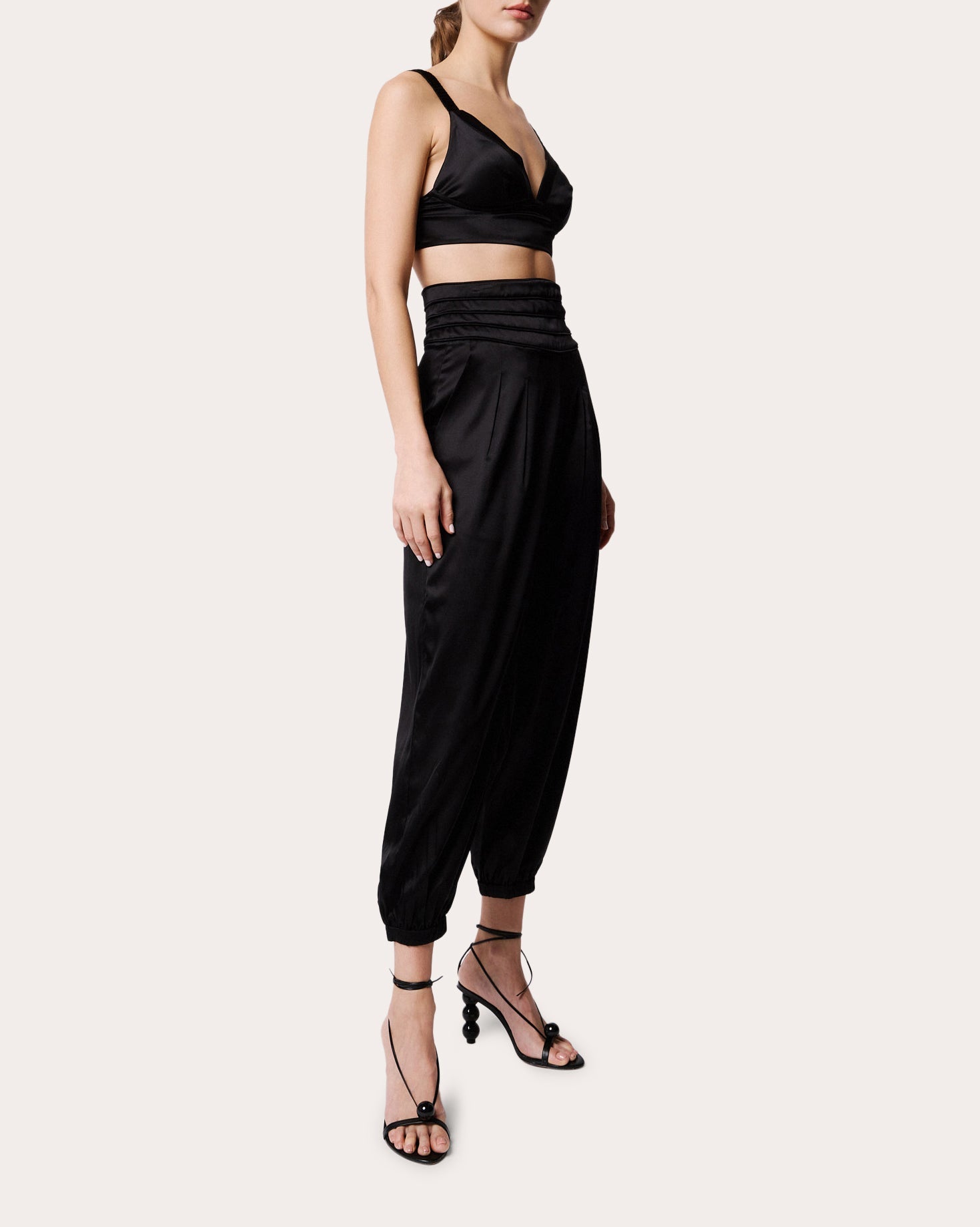 Avenoir Silk Cropped Pants