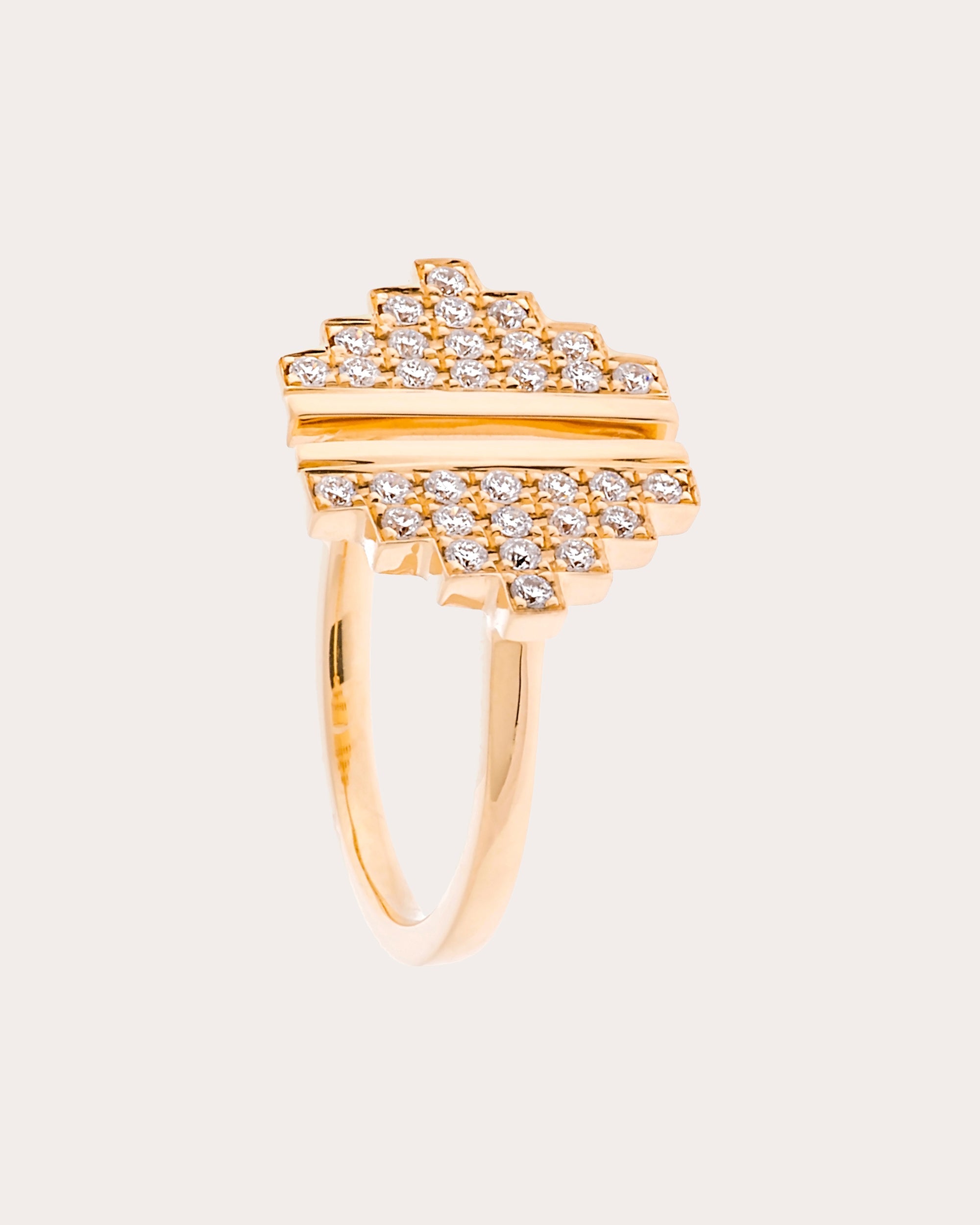 Azteca 18K Gold Diamond Ring