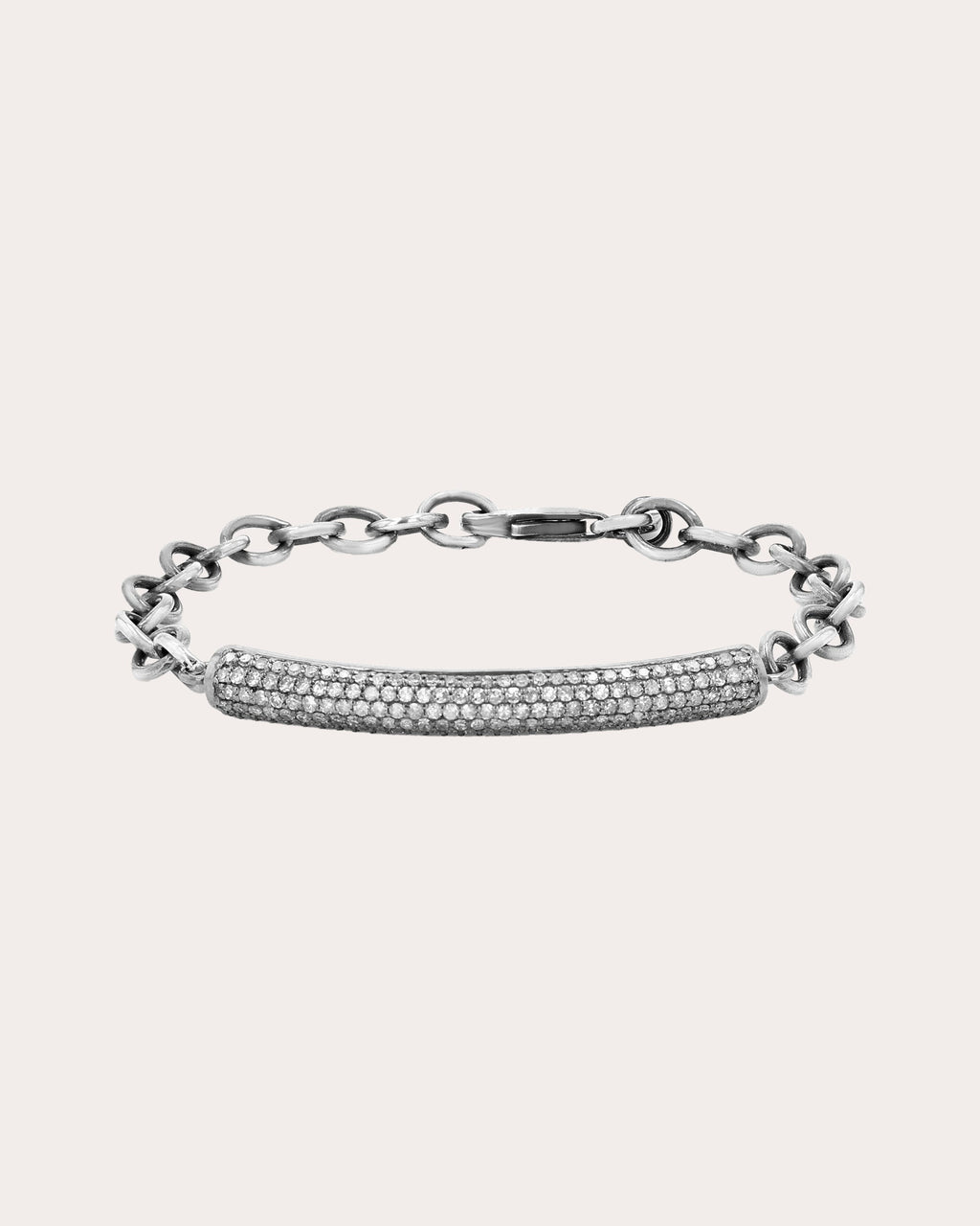Sterling Silver Diamond Pavé Bracelet