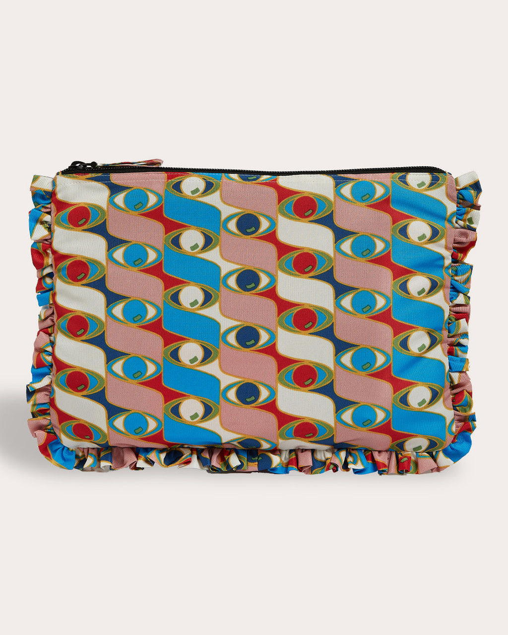 Hand Printed Faille Pochette