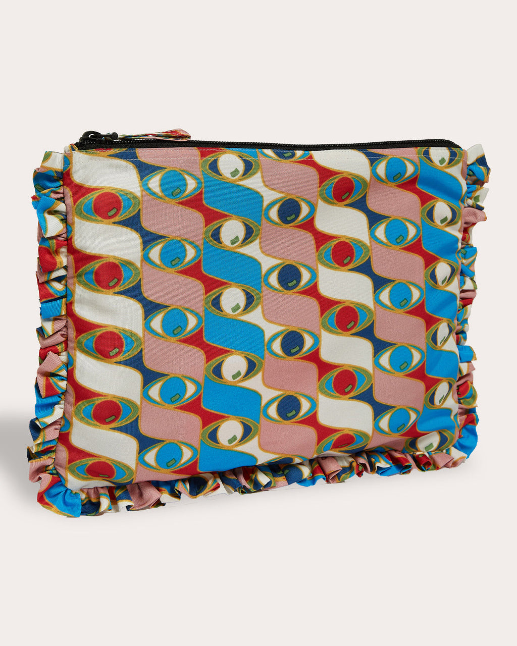 Hand Printed Faille Pochette
