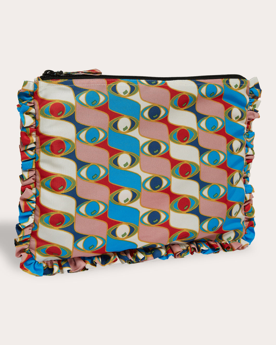 Hand Printed Faille Pochette