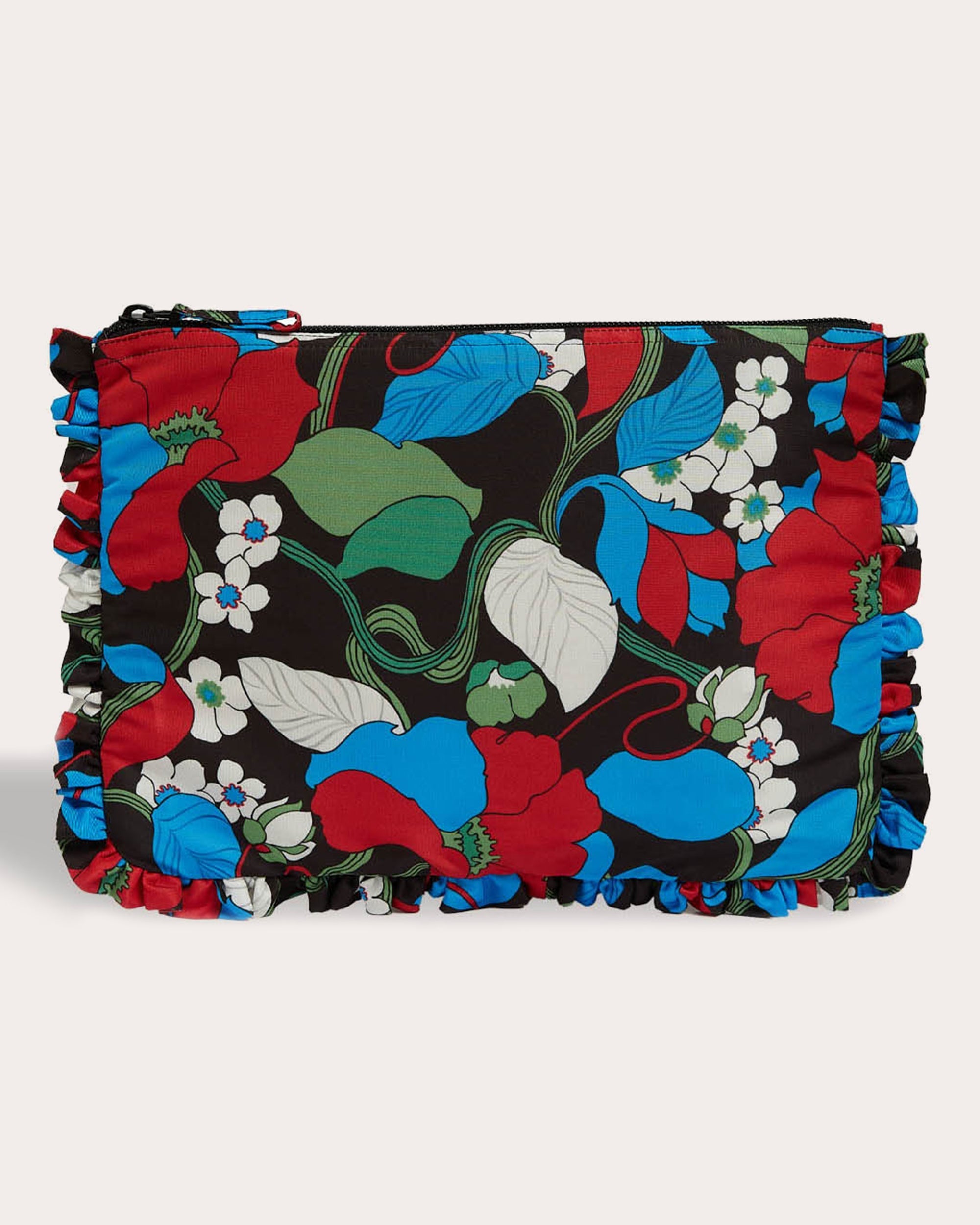 Hand Printed Faille Pochette