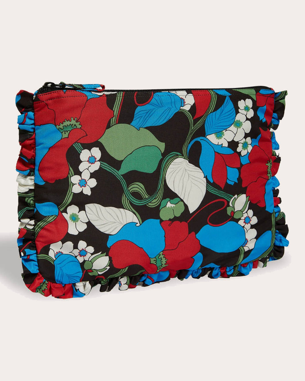 Hand Printed Faille Pochette