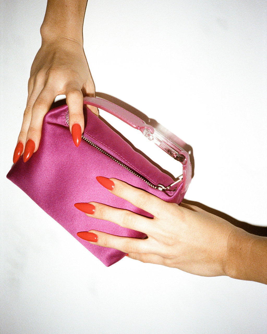 Moon Satin Shoulder Bag