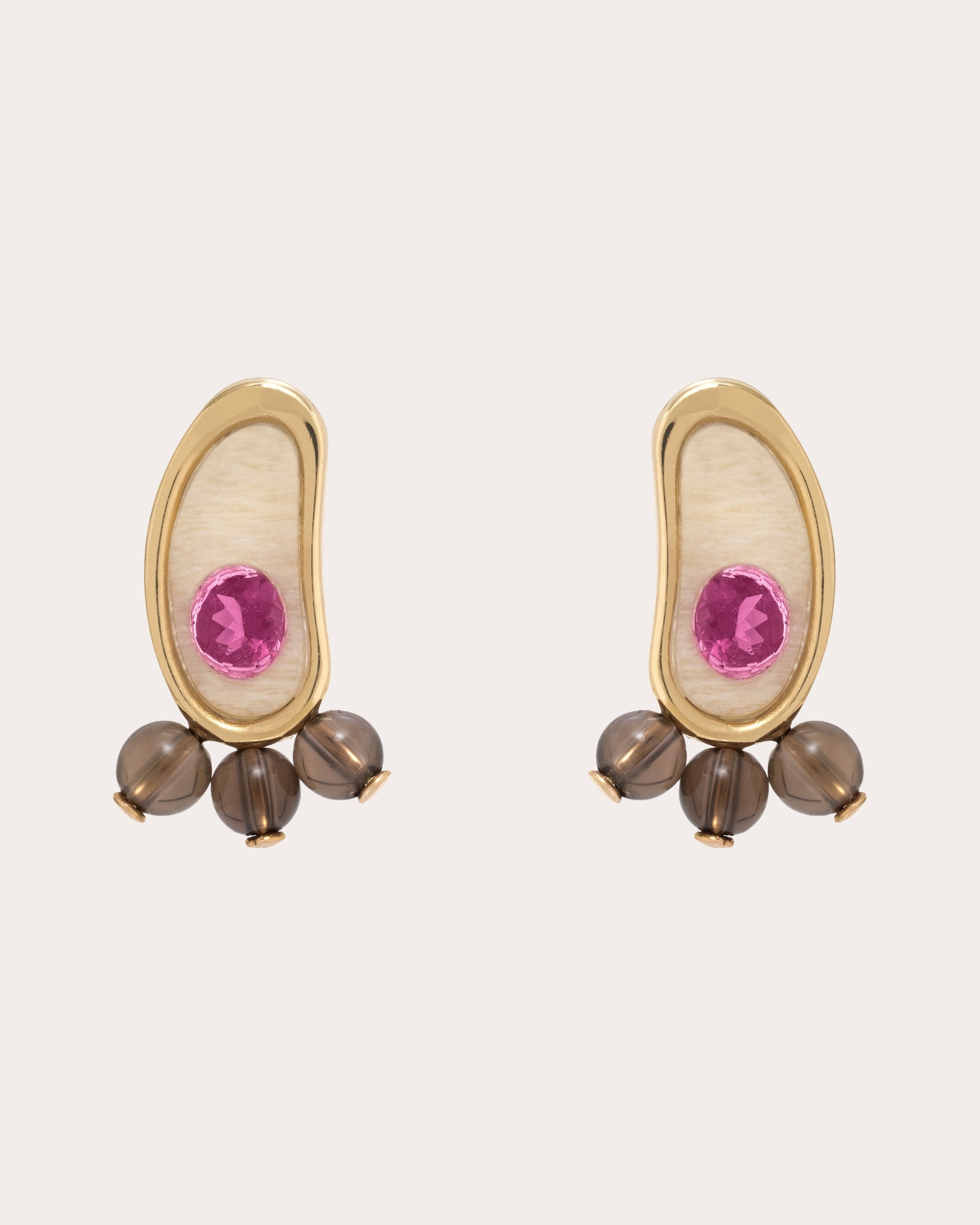 Vanilla 18K Gold Multi-Stone Earrings