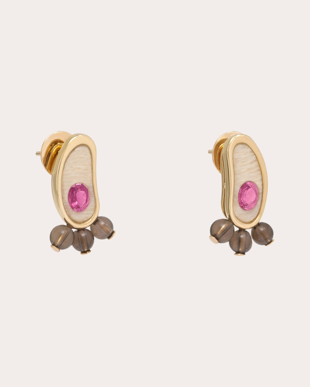 Vanilla 18K Gold Multi-Stone Earrings