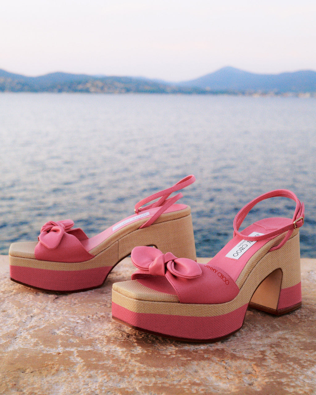 Ricia 95 Knotted Leather Platform Sandal