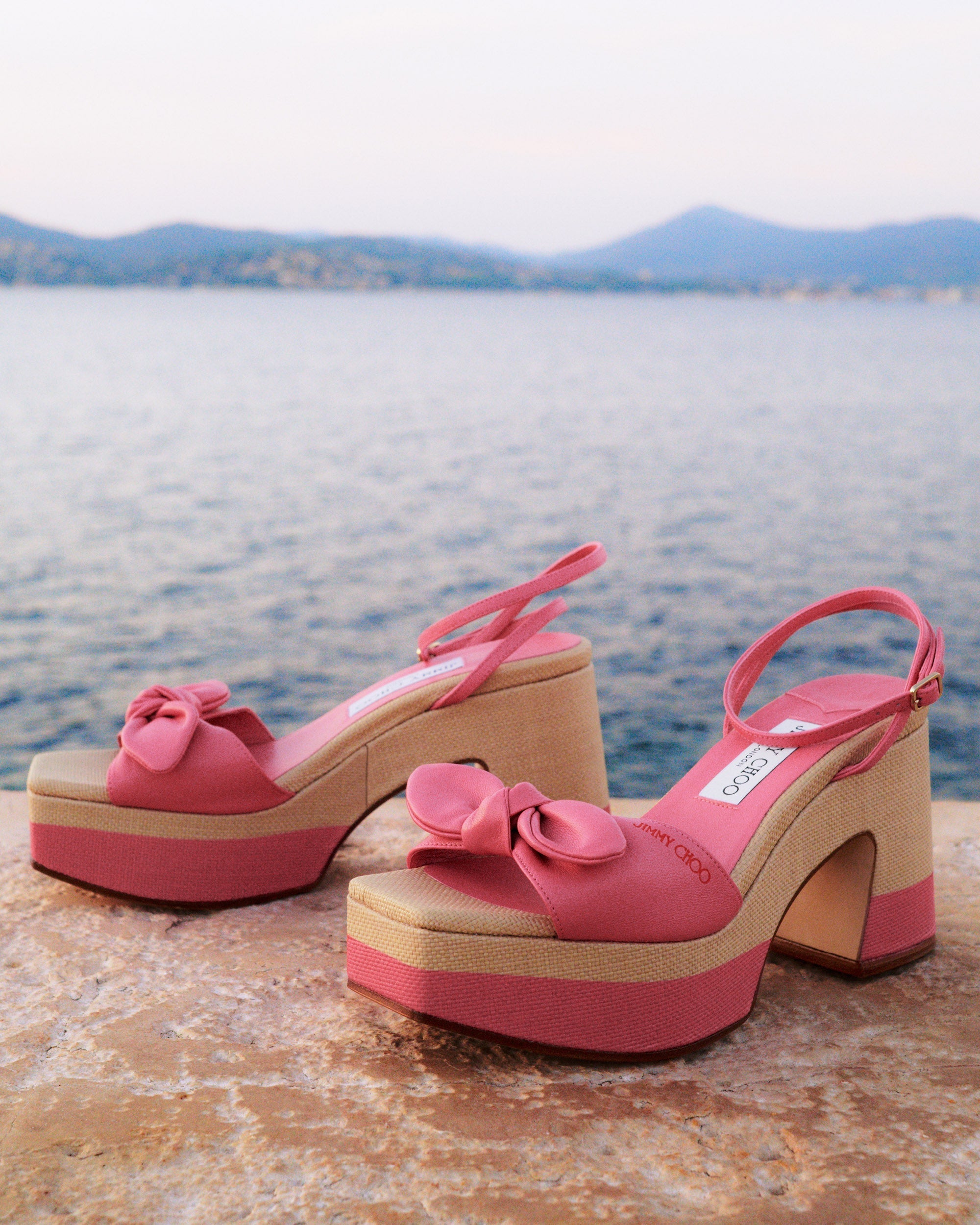 Ricia 95 Knotted Leather Platform Sandal