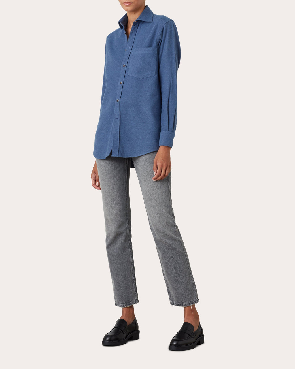 The Boyfriend Cotton-Poplin Shirt