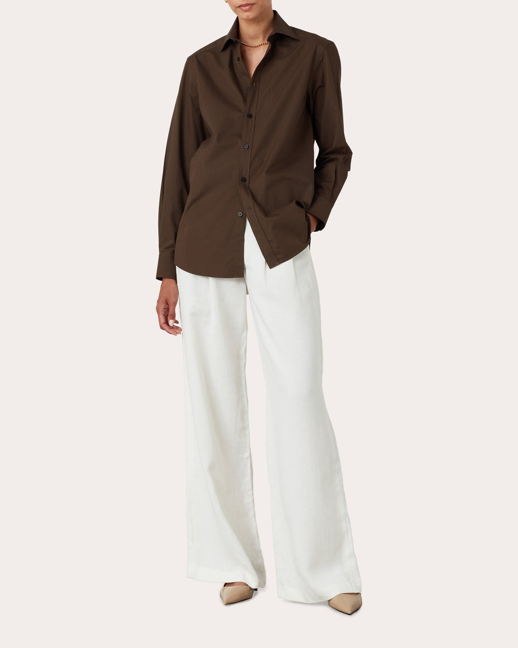 The Boyfriend Cotton-Poplin Shirt