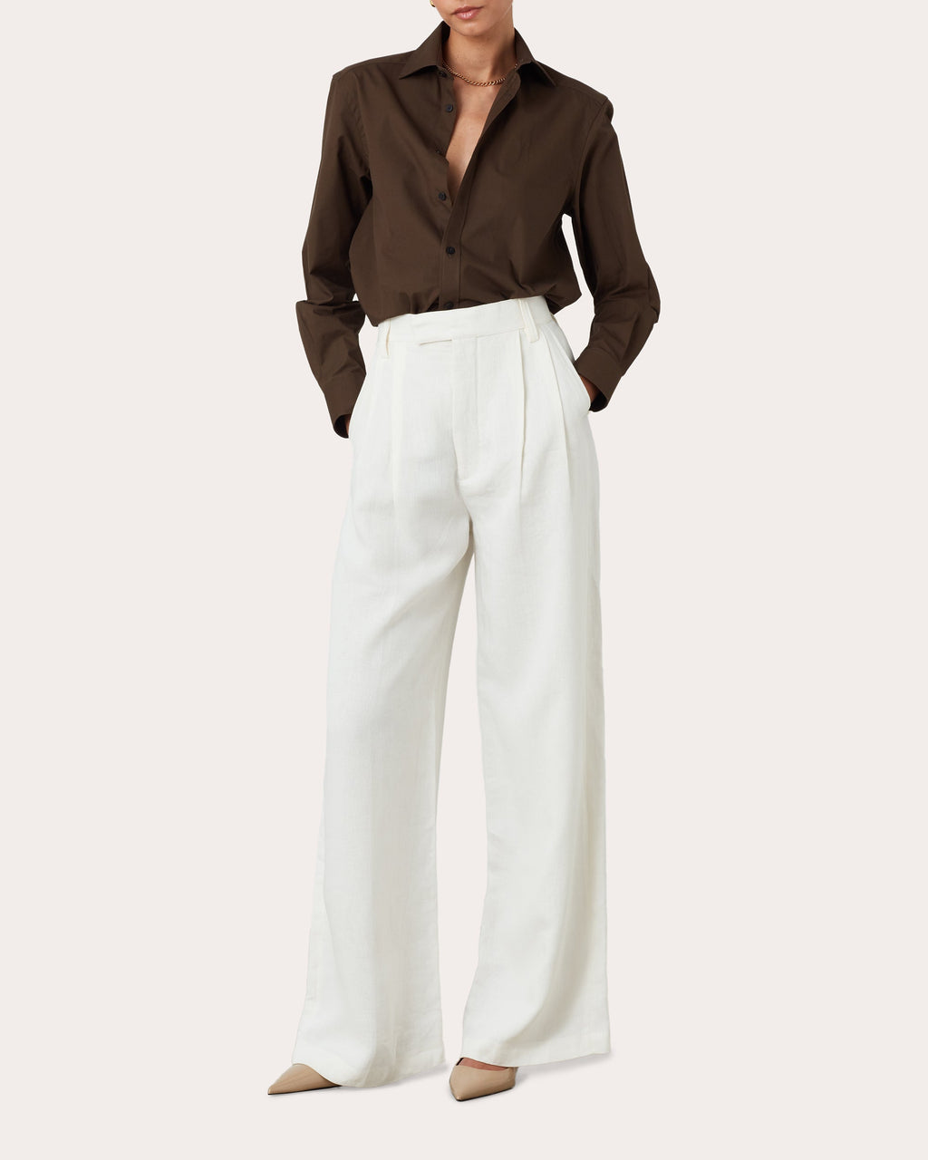 The Boyfriend Cotton-Poplin Shirt
