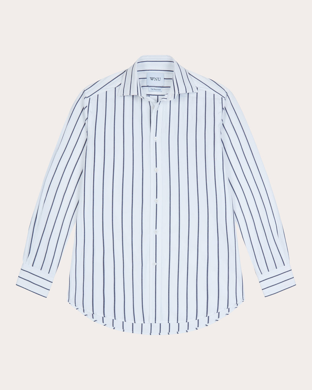The Boyfriend Striped Cotton-Poplin Shirt