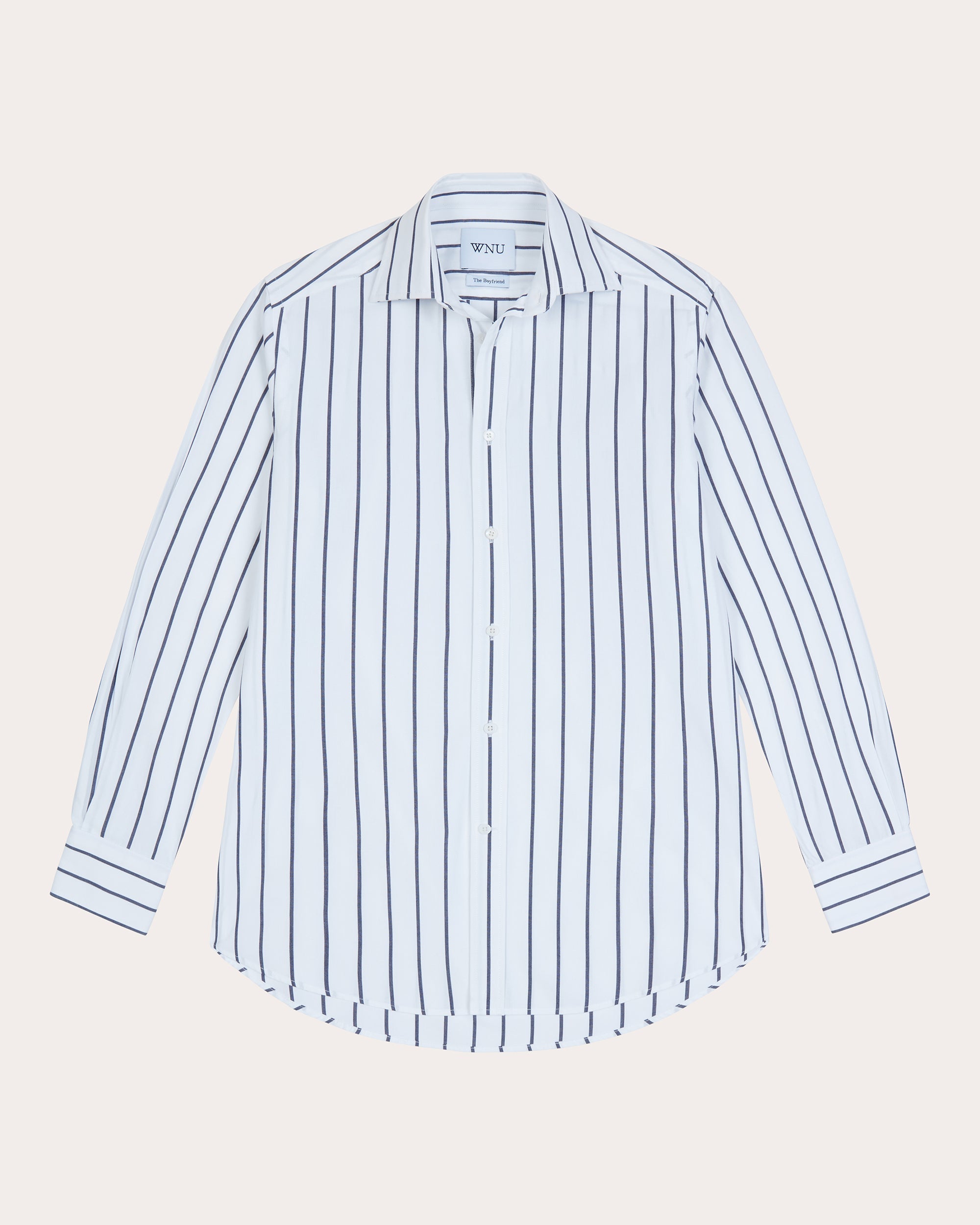 The Boyfriend Striped Cotton-Poplin Shirt