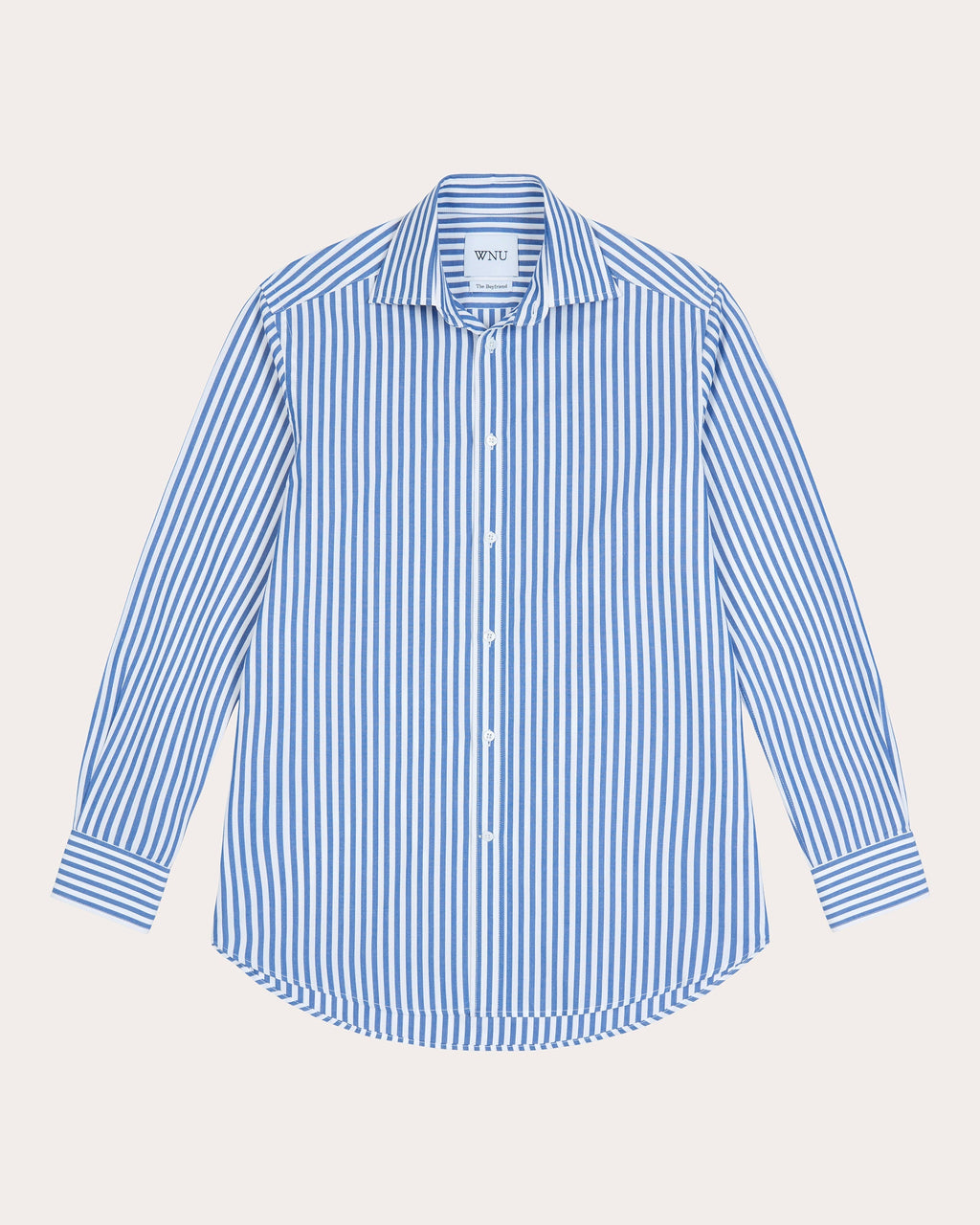 The Boyfriend Striped Cotton-Poplin Shirt