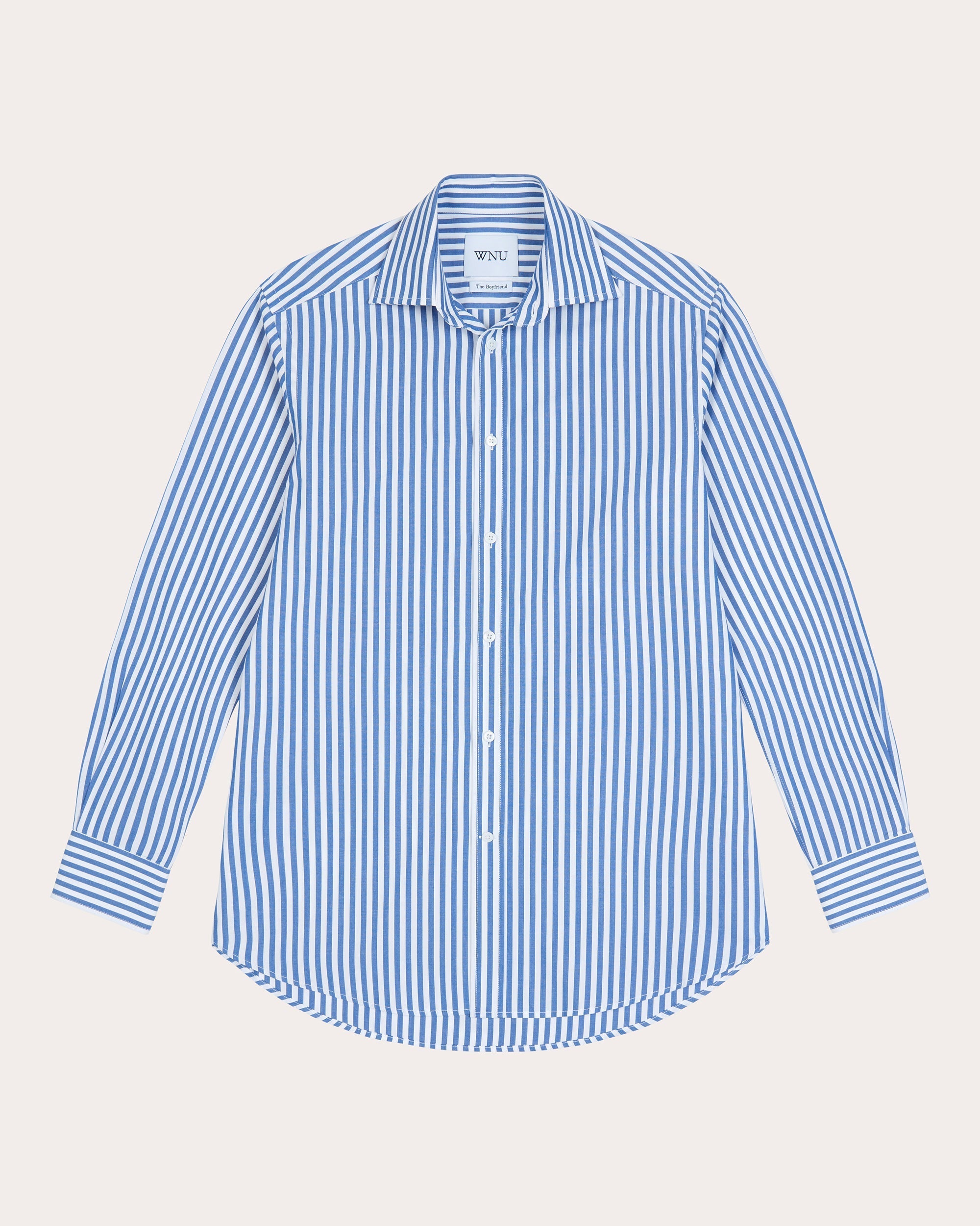 The Boyfriend Striped Cotton-Poplin Shirt