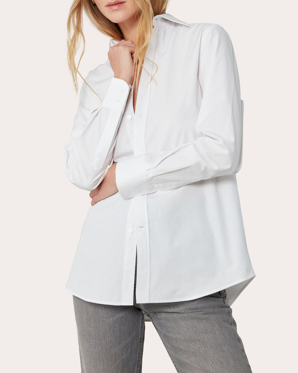 The Boyfriend Cotton-Poplin Shirt
