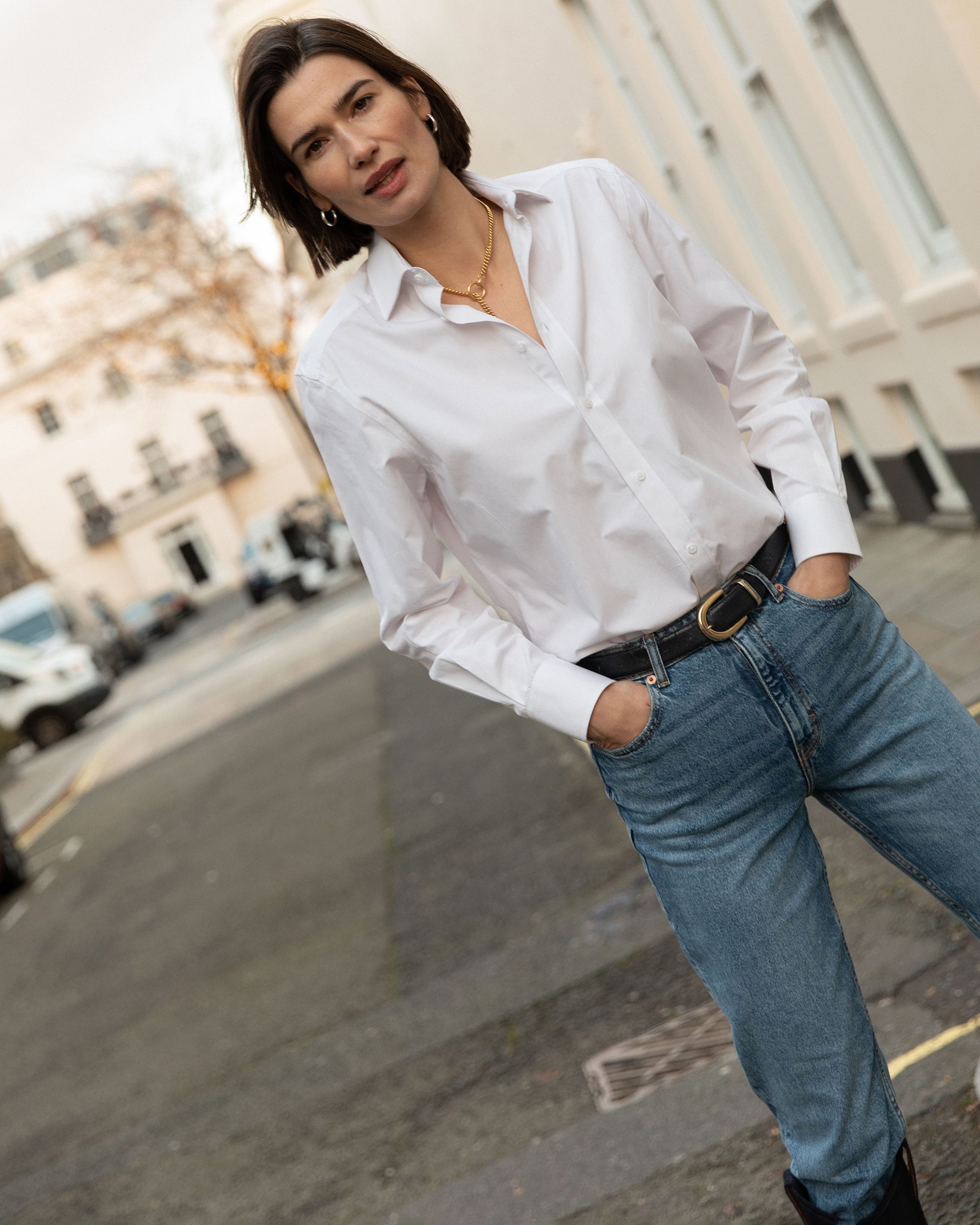 The Boyfriend Cotton-Poplin Shirt