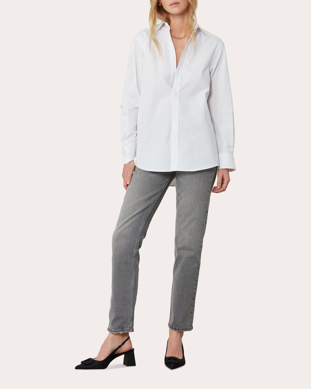 The Boyfriend Cotton-Poplin Shirt