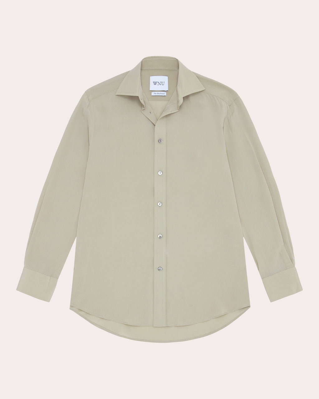 The Boyfriend Silk-Crepe Shirt