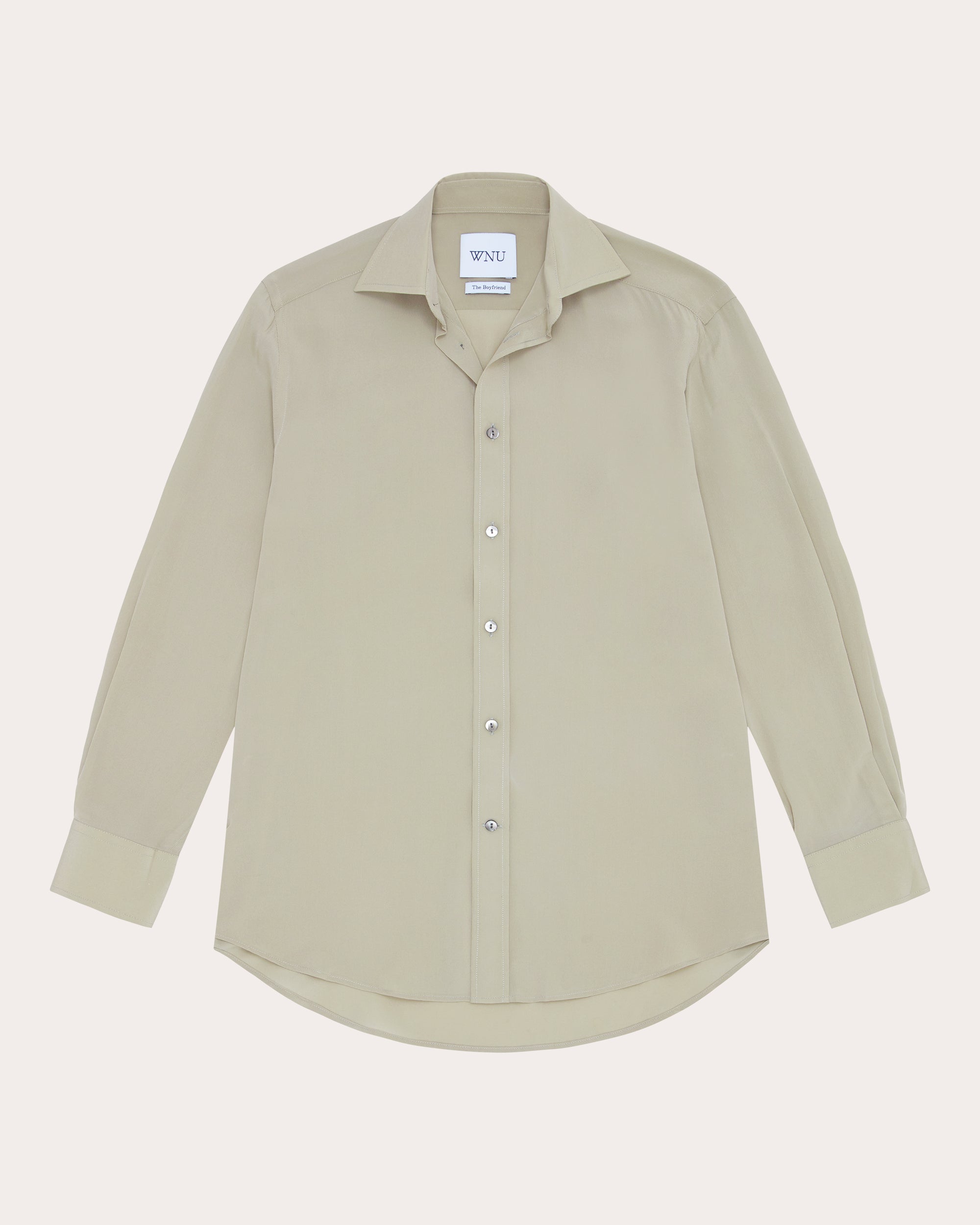 The Boyfriend Silk-Crepe Shirt