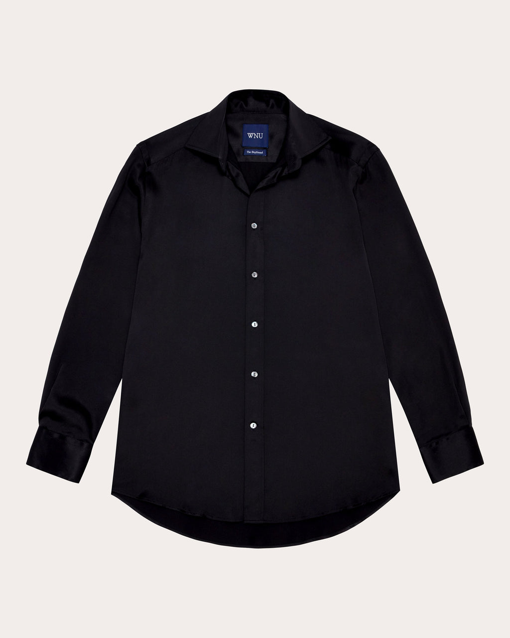 The Boyfriend Silk-Satin Shirt