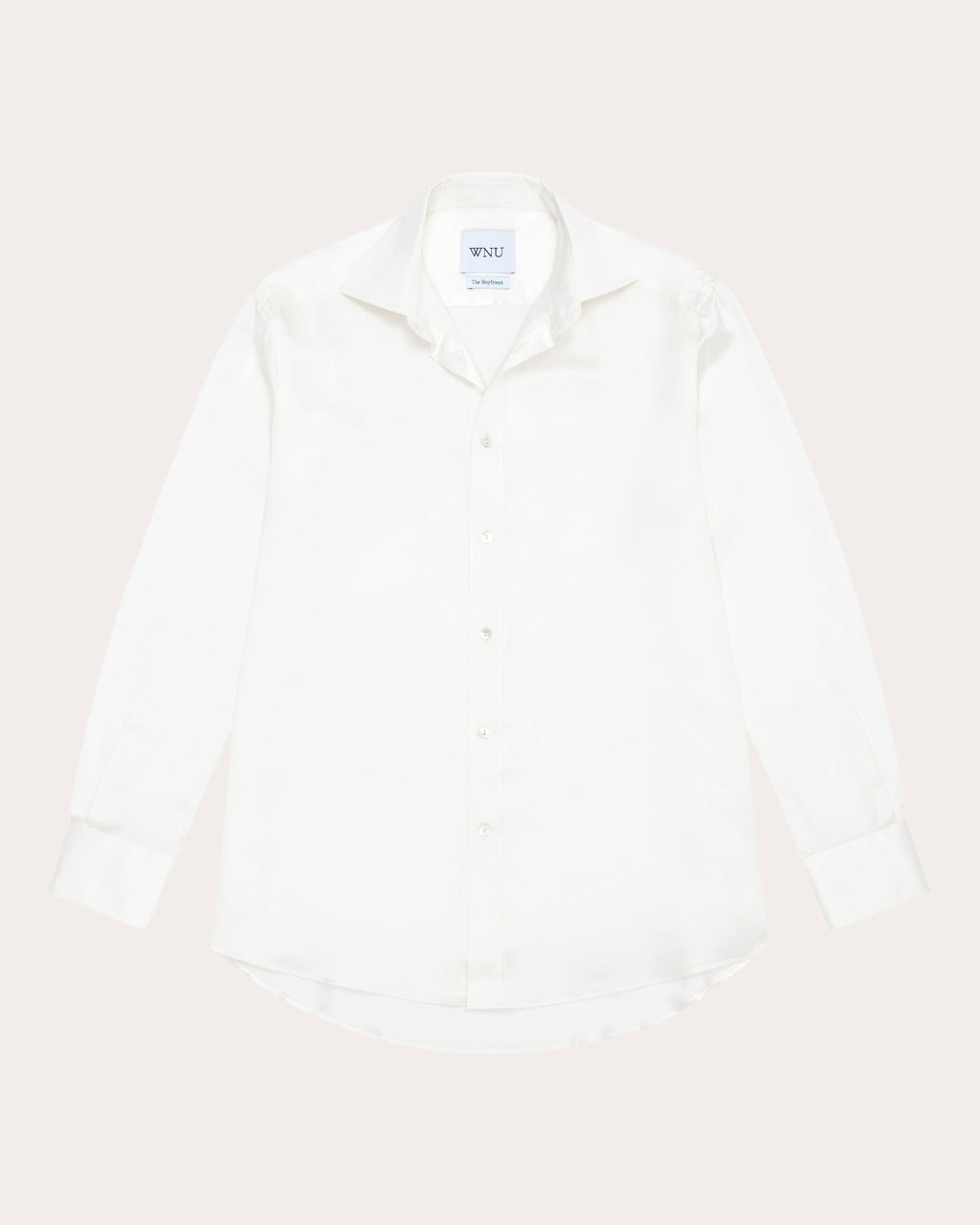 The Boyfriend Silk-Satin Shirt
