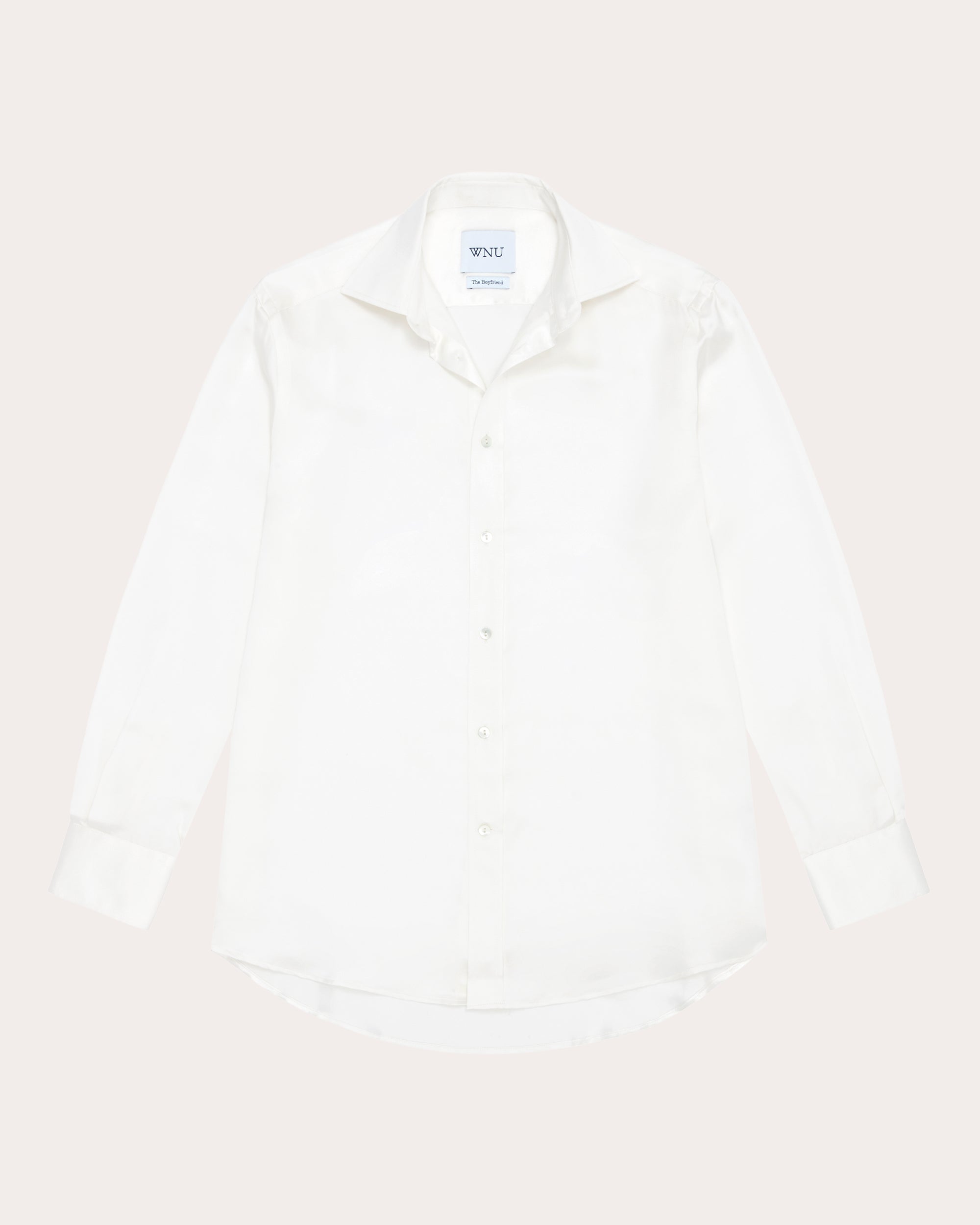 The Boyfriend Silk-Satin Shirt
