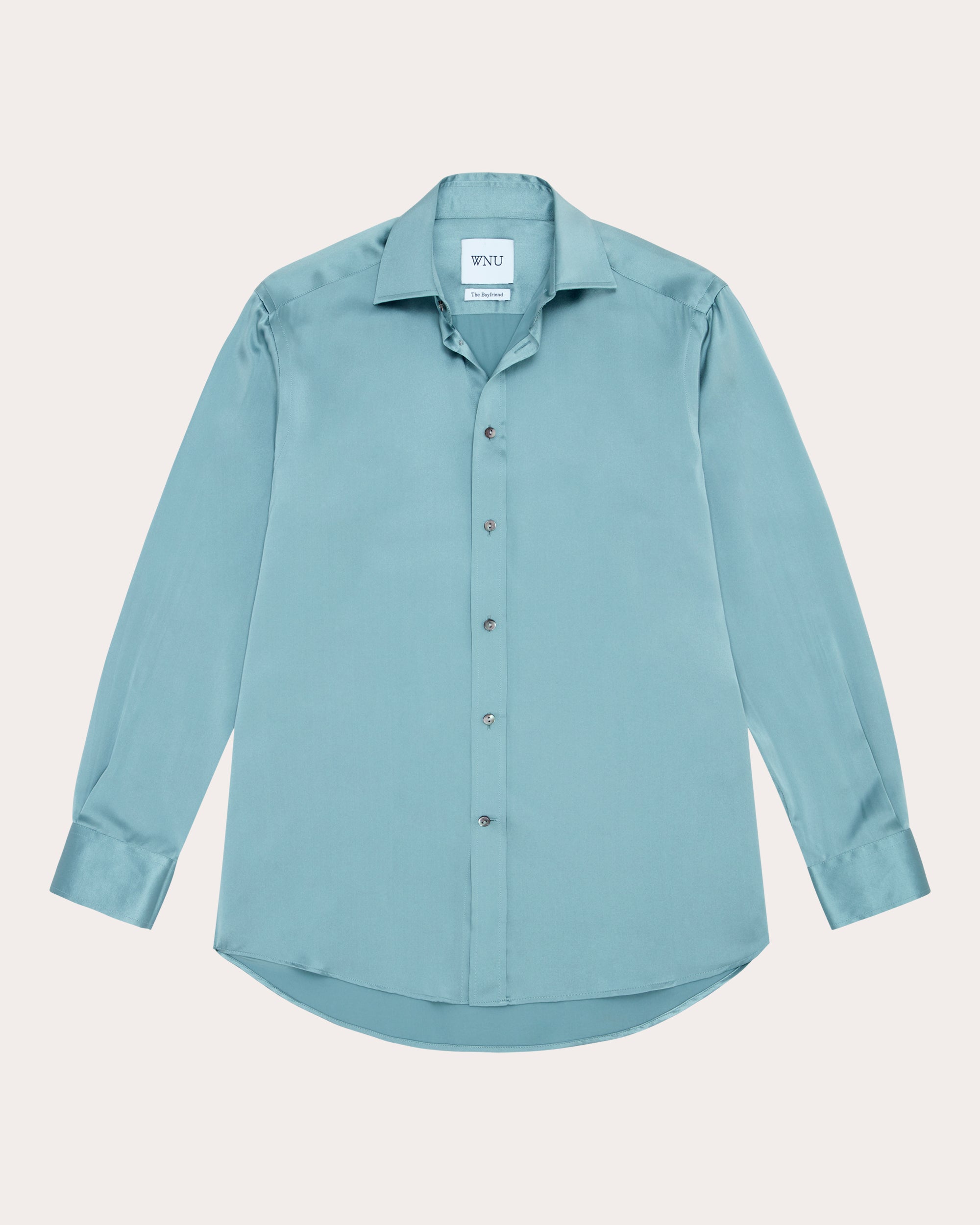 The Boyfriend Silk-Satin Shirt