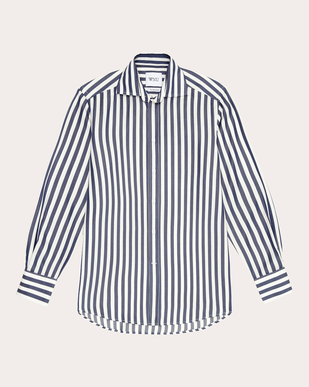 The Boyfriend Striped Tencel Shirt