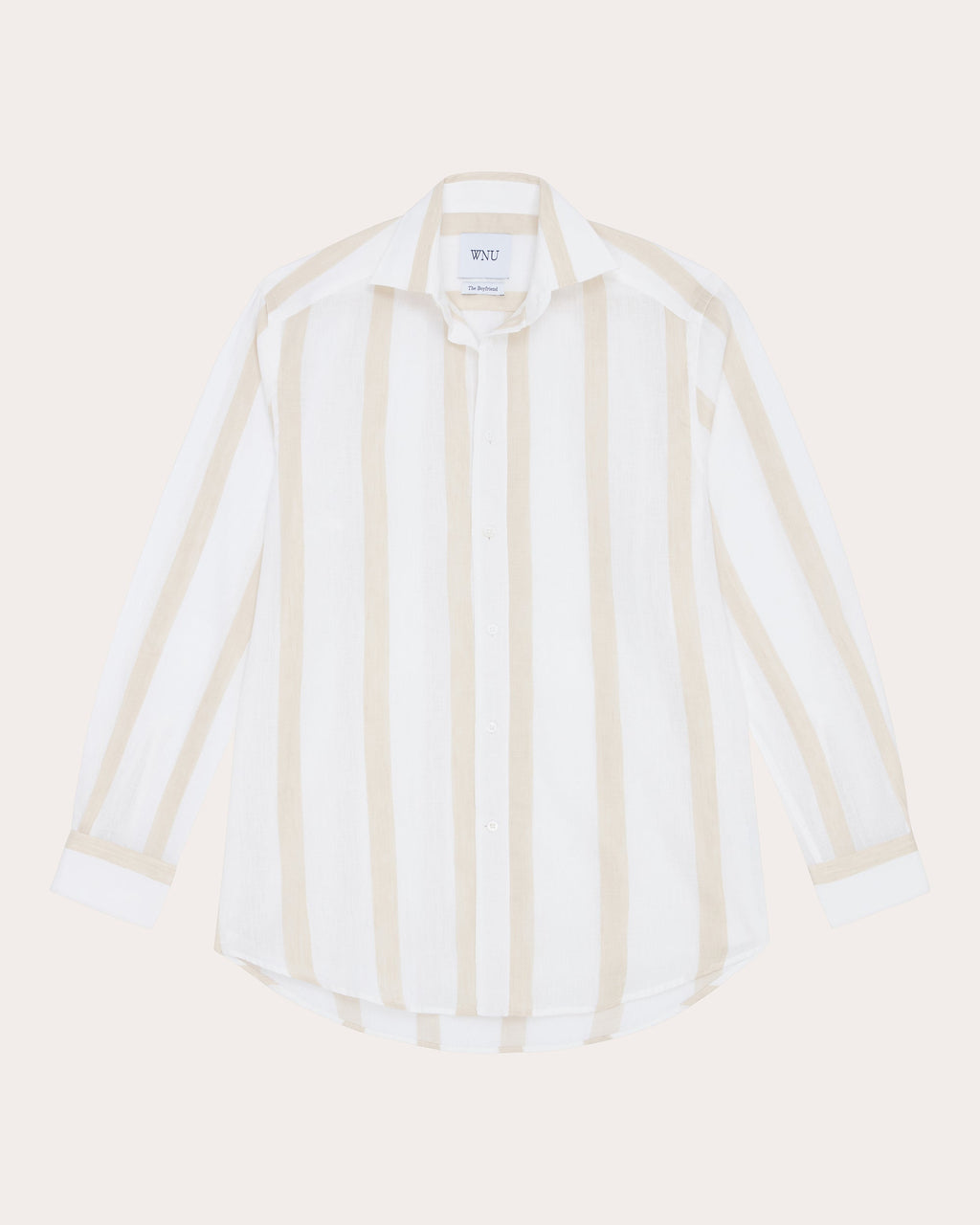 The Boyfriend Striped Linen-Cotton Blend Shirt