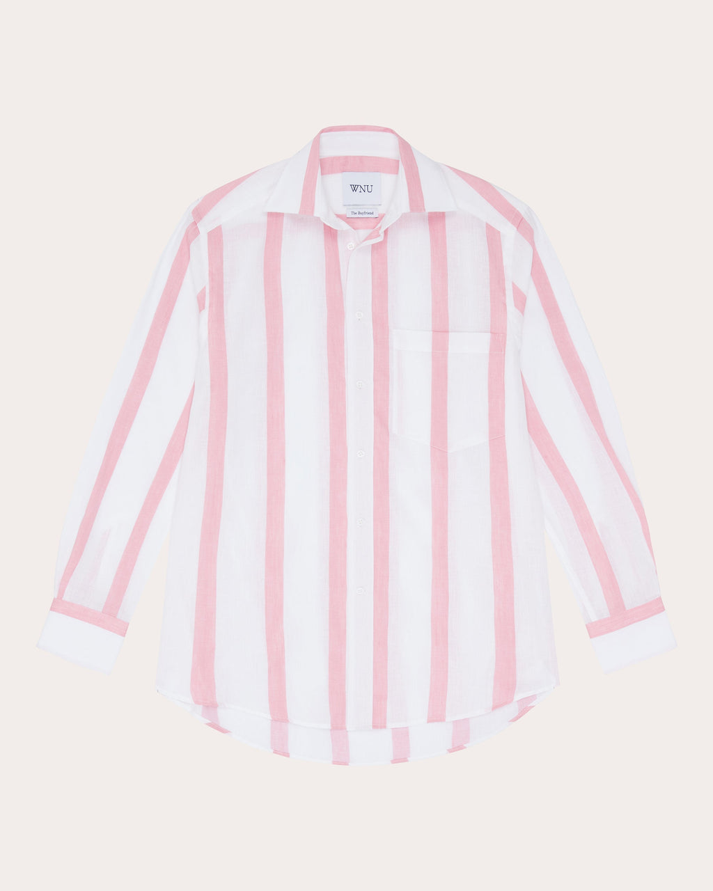 The Boyfriend Striped Linen-Cotton Blend Shirt