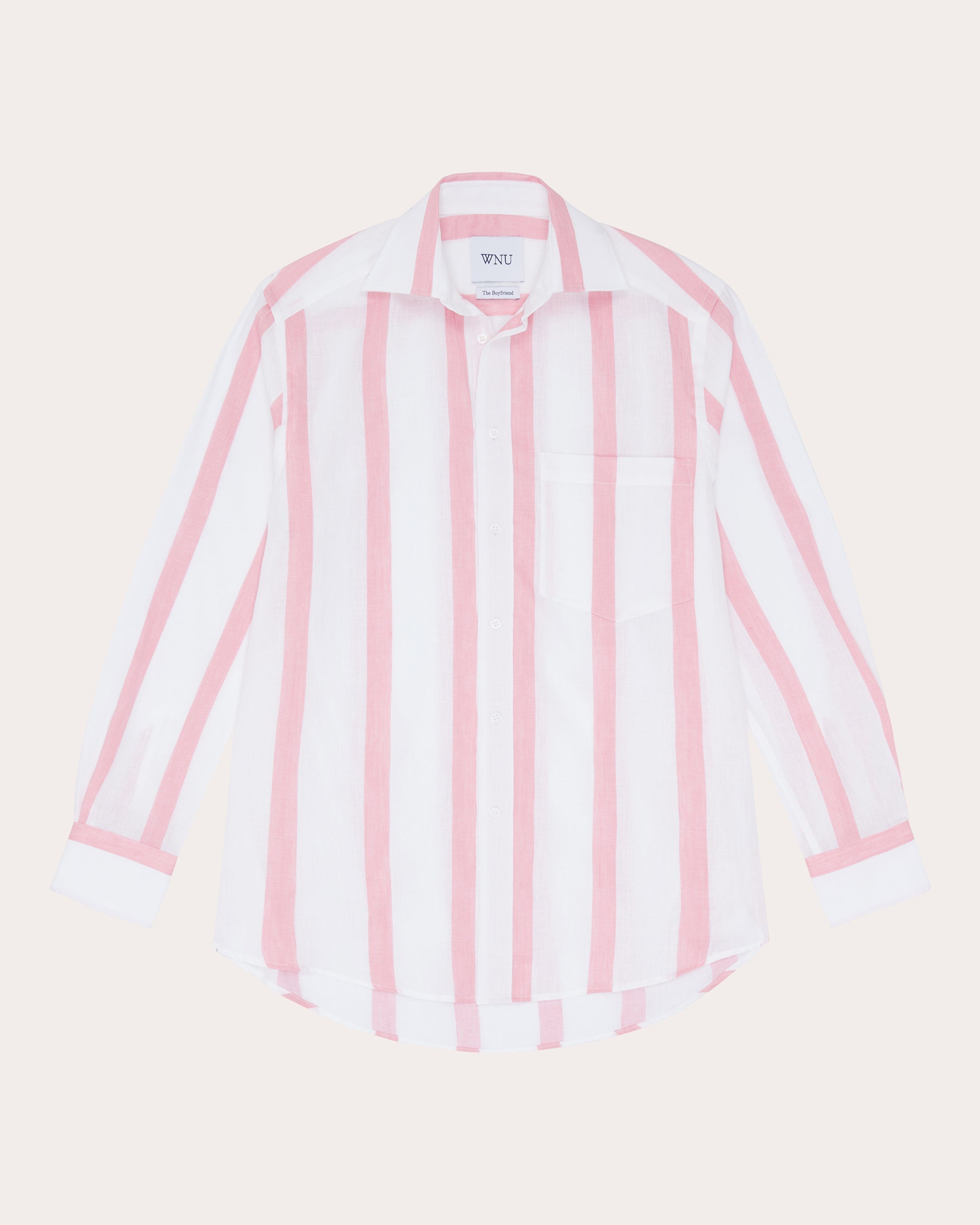 The Boyfriend Striped Linen-Cotton Blend Shirt
