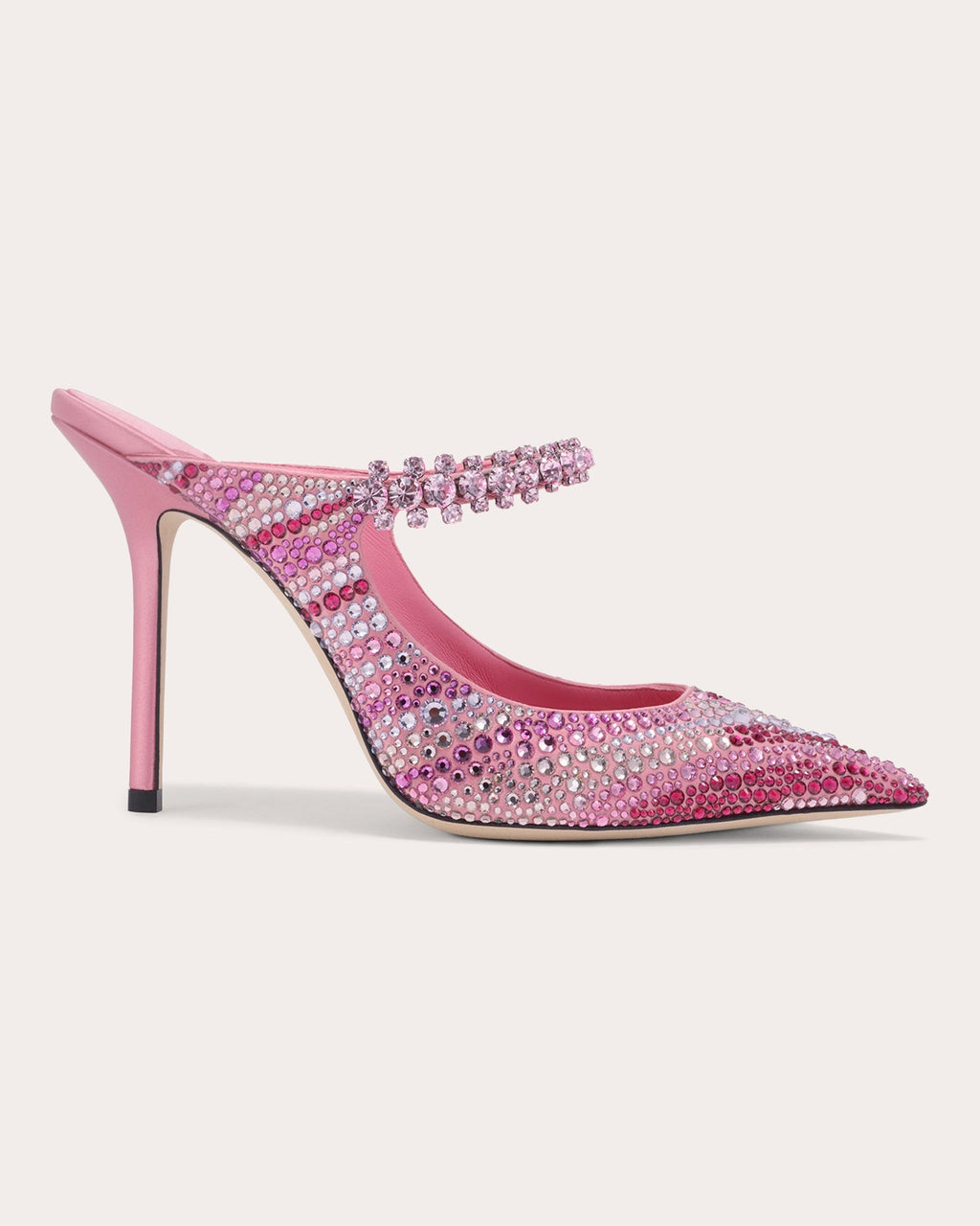 Bing 100 Crystal-Embellished Satin Mule