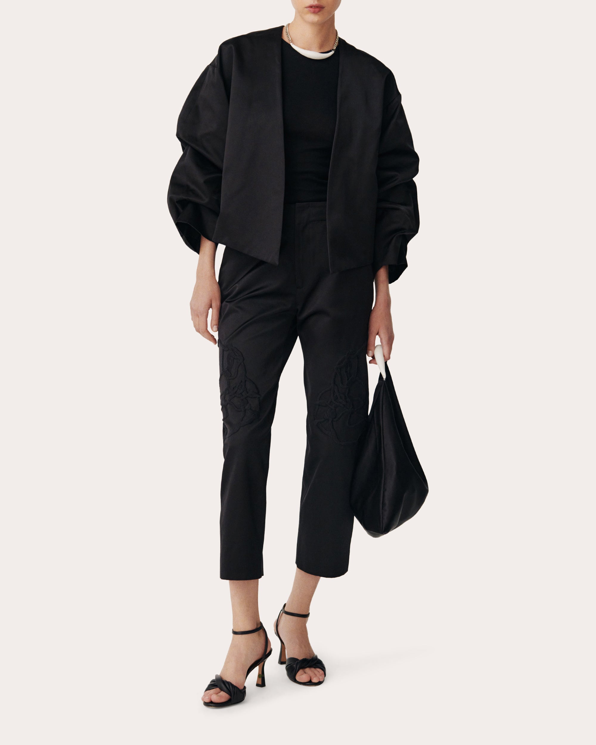 Crinkled Sleeve Jacket