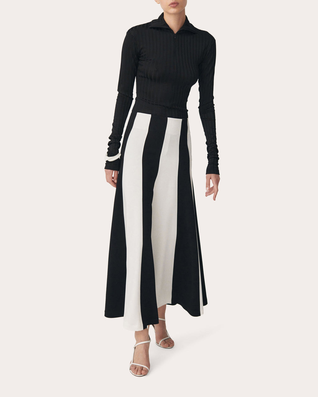 Two Tone A-Line Skirt