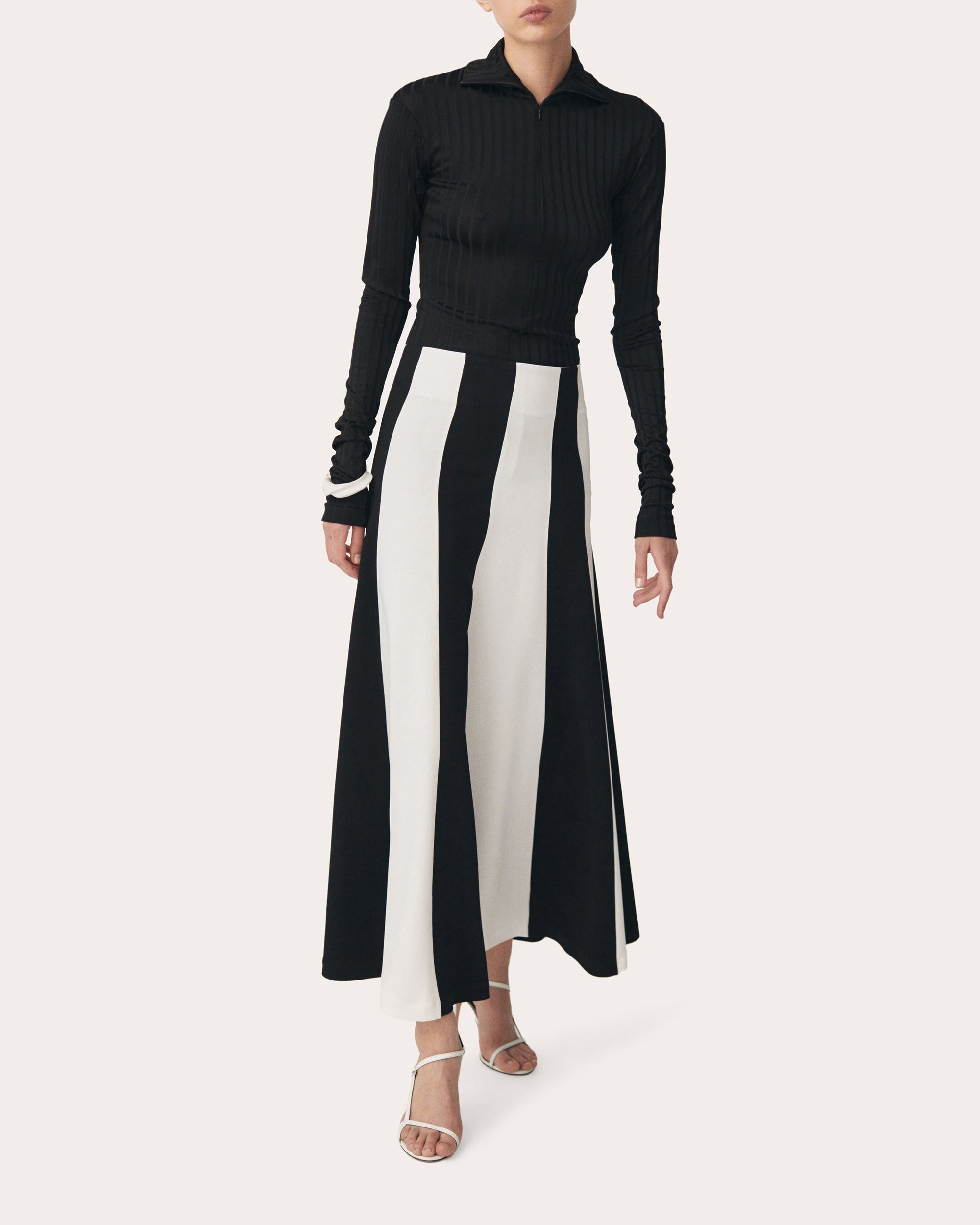 Two Tone A-Line Skirt