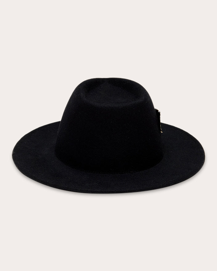 Blaine Feather-Embellished Wool-Felt Fedora