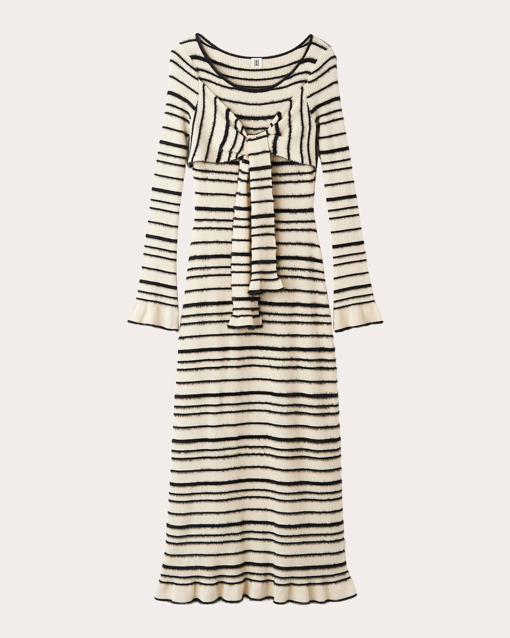 Damira Knotted Stretch-Cotton Maxi Dress