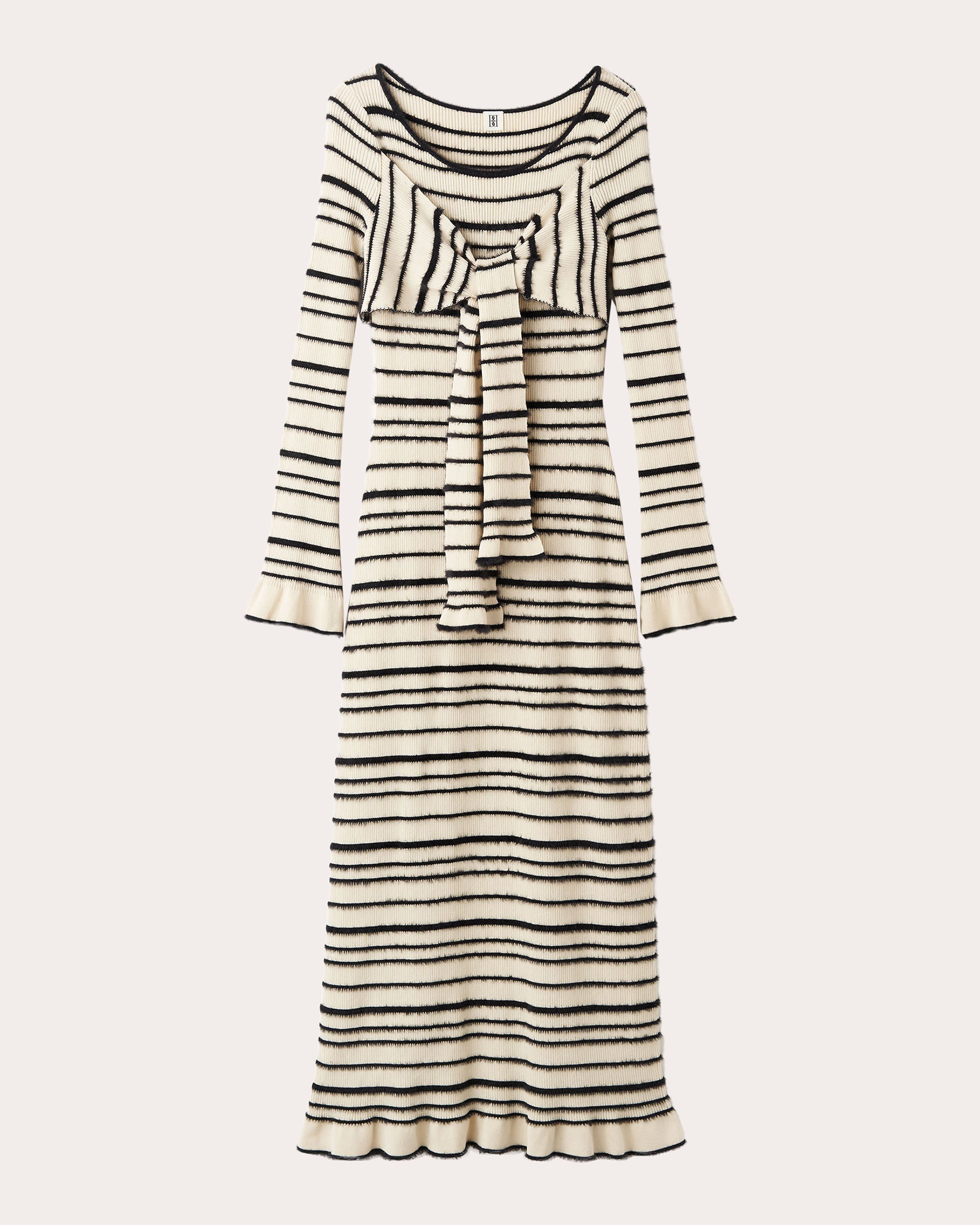Damira Knotted Stretch-Cotton Maxi Dress