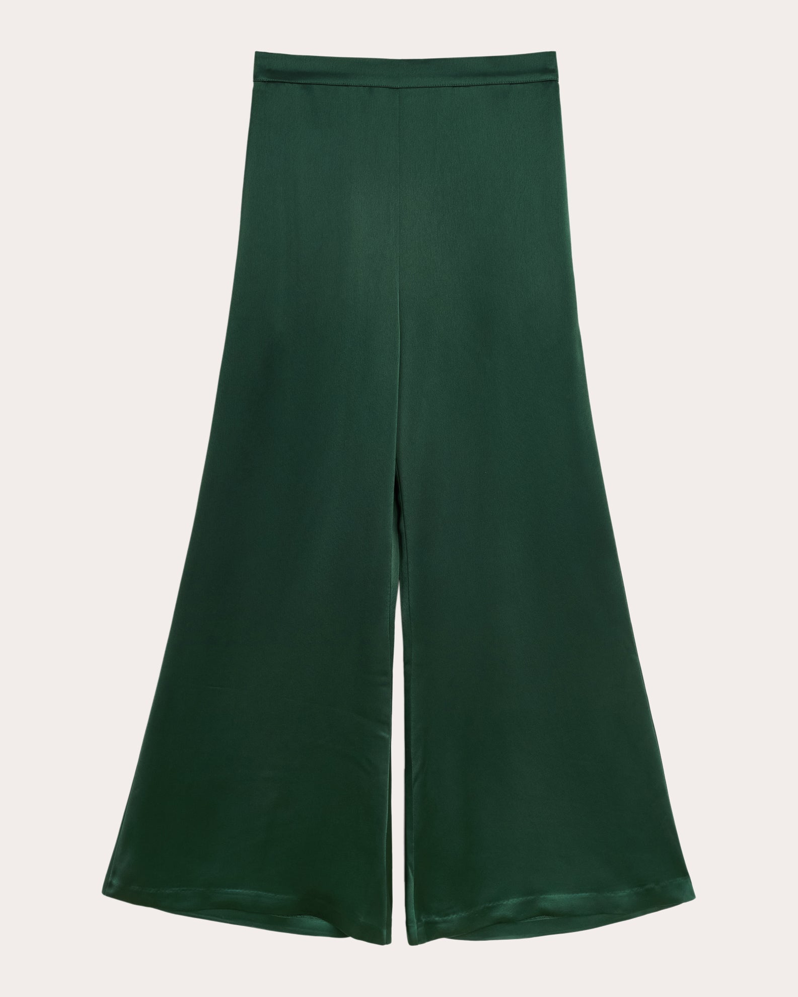 Lucee Shiny Wide-Leg Pants