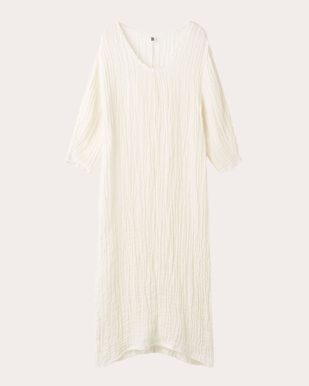 Miolla Textured Linen Maxi Dress