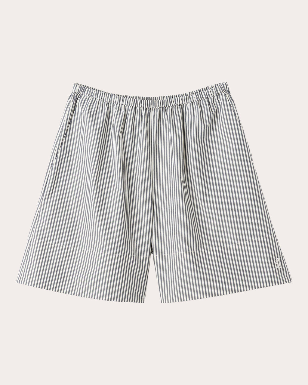 Siona Striped Cotton Shorts