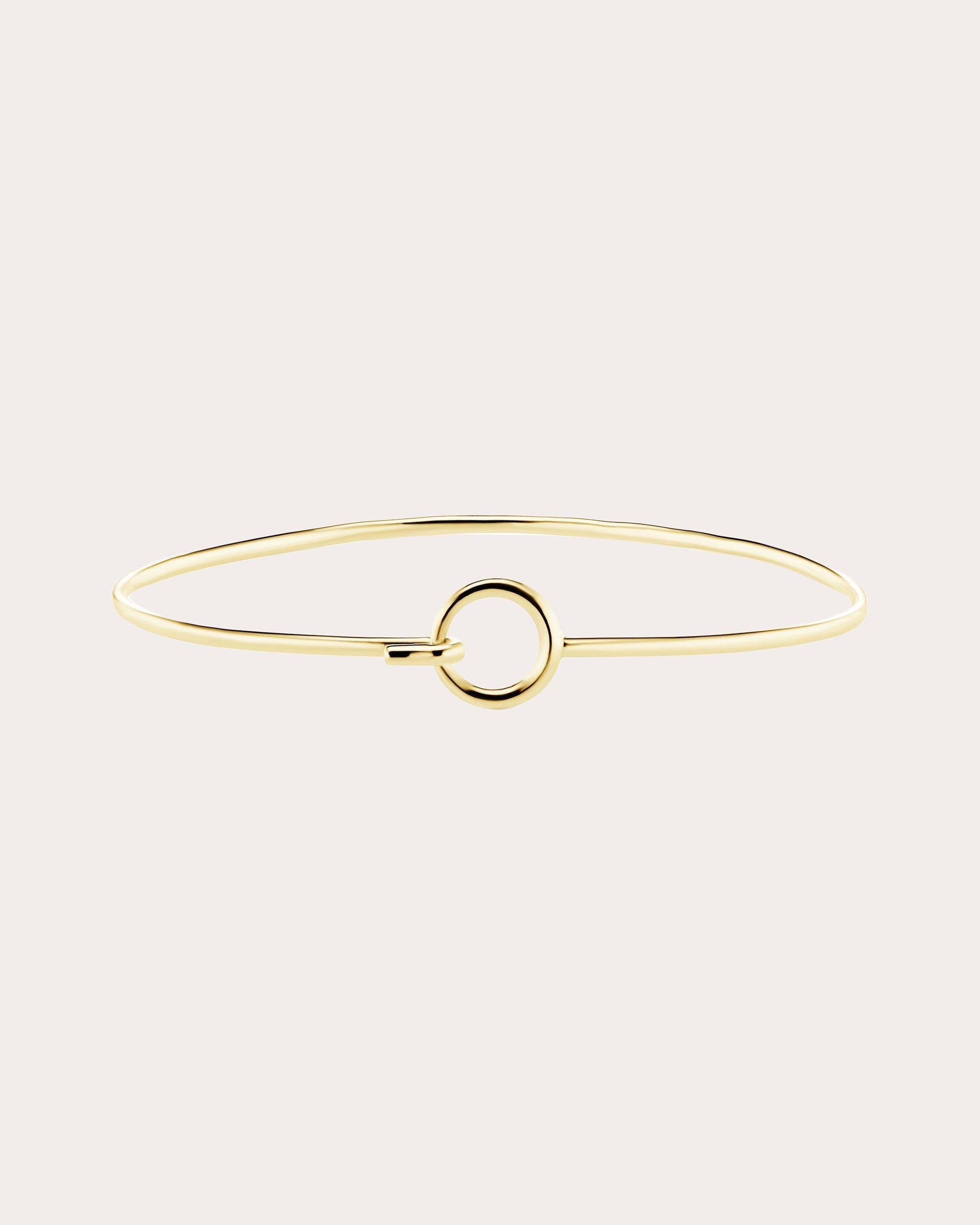 14k Gold Hooked Loop Bracelet