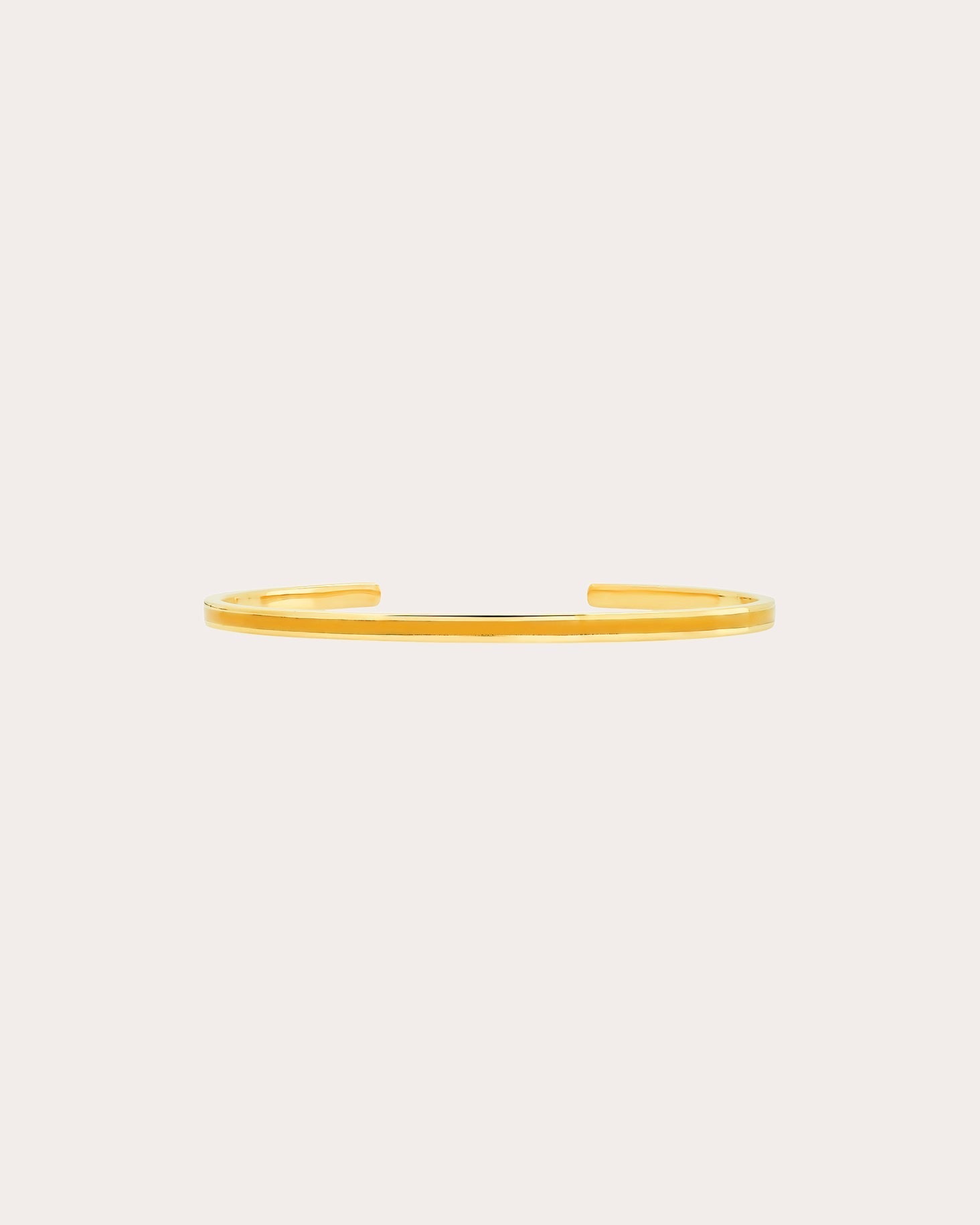 18K Gold Yellow Enamel Cuff