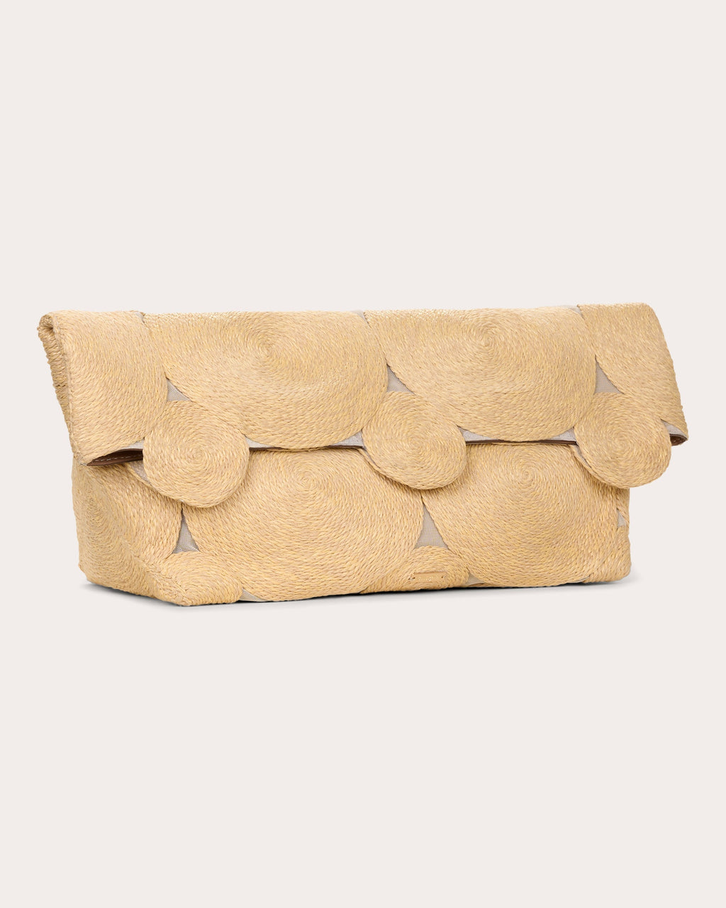 Brynn Embroidered Mesh Clutch