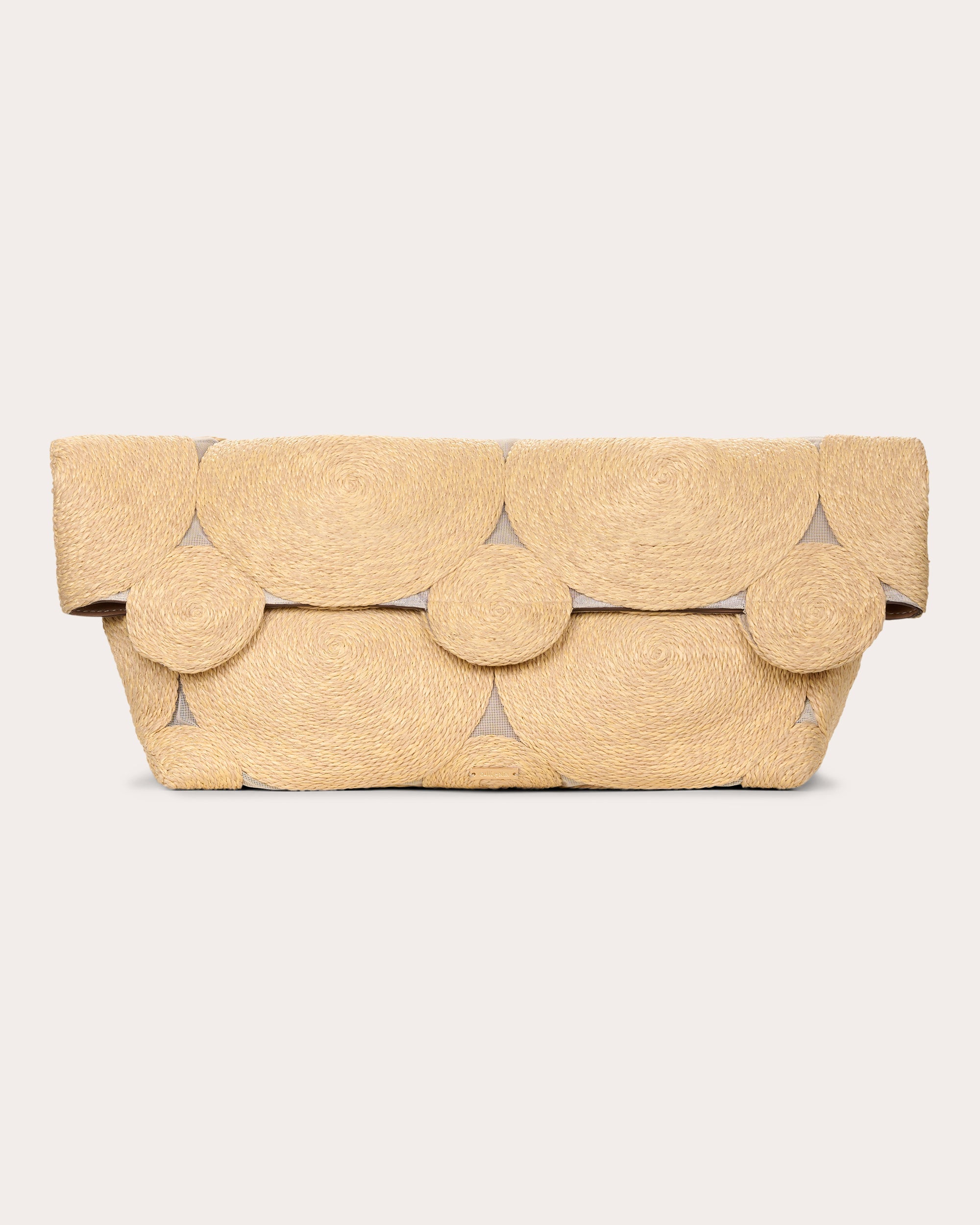 Brynn Embroidered Mesh Clutch