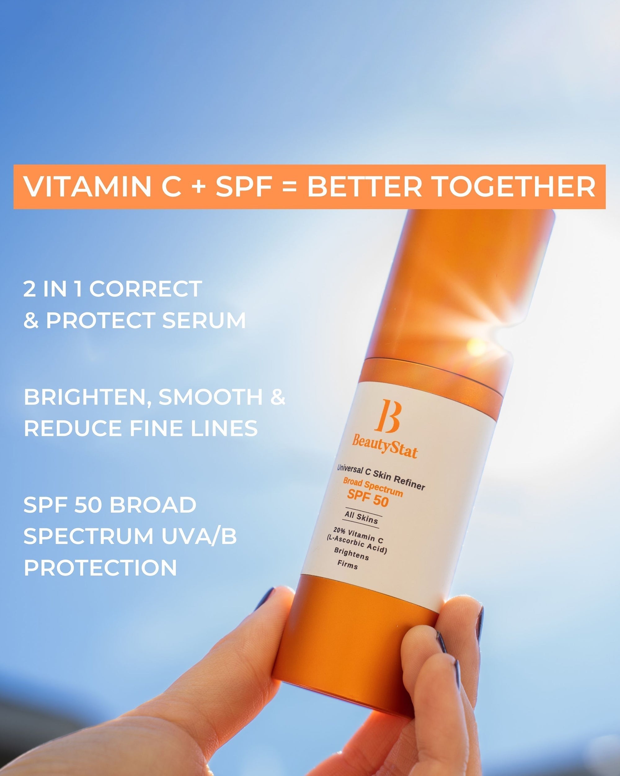 Universal C Skin Refiner Vitamin C Serum + SPF50 Mineral Sunscreen